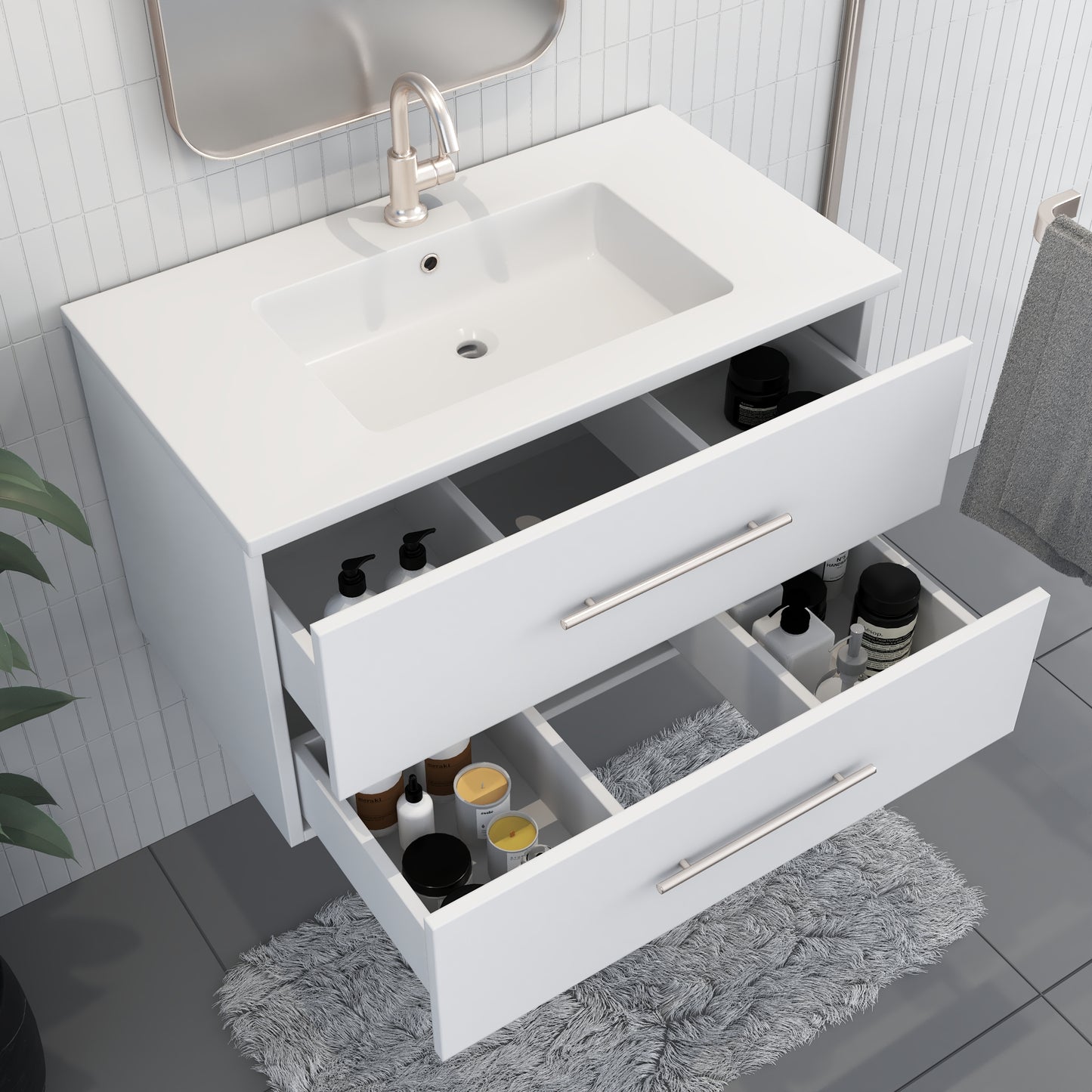 Napa 36" Bathroom Vanity with integrated counter top