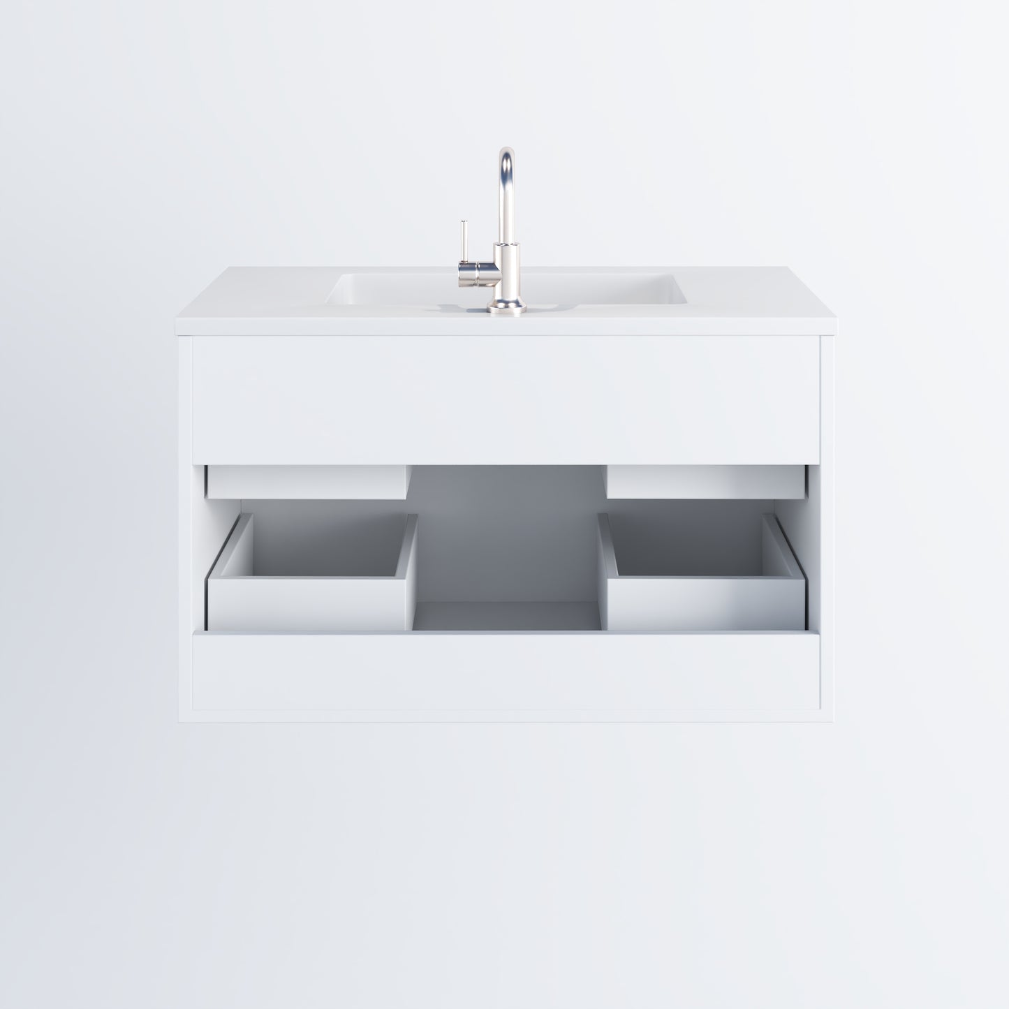 Napa 36" Bathroom Vanity with integrated counter top