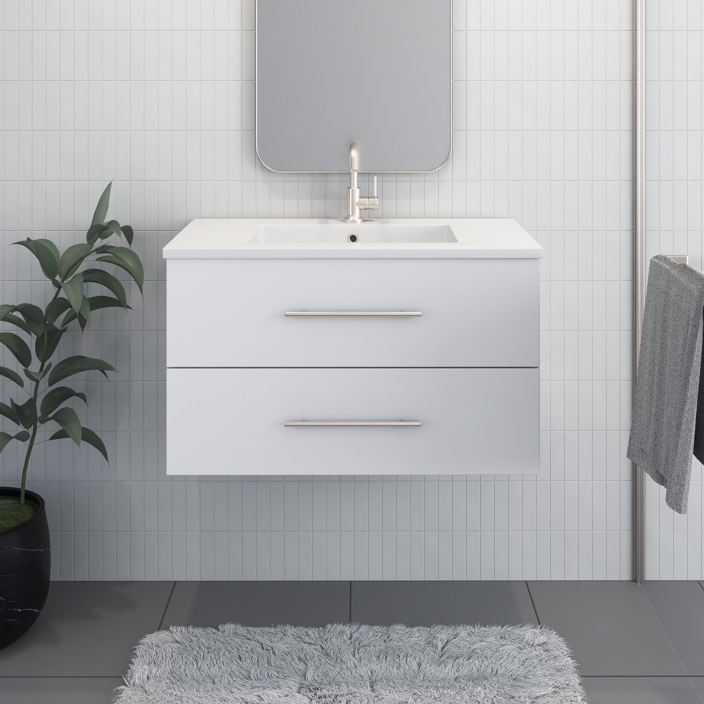 Napa 36" Bathroom Vanity with integrated counter top