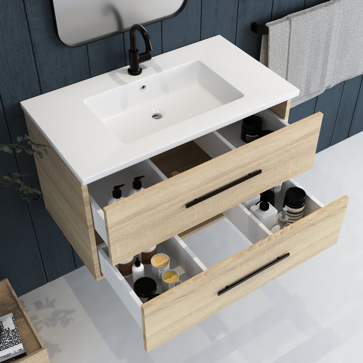 Napa 36" Bathroom Vanity with integrated counter top
