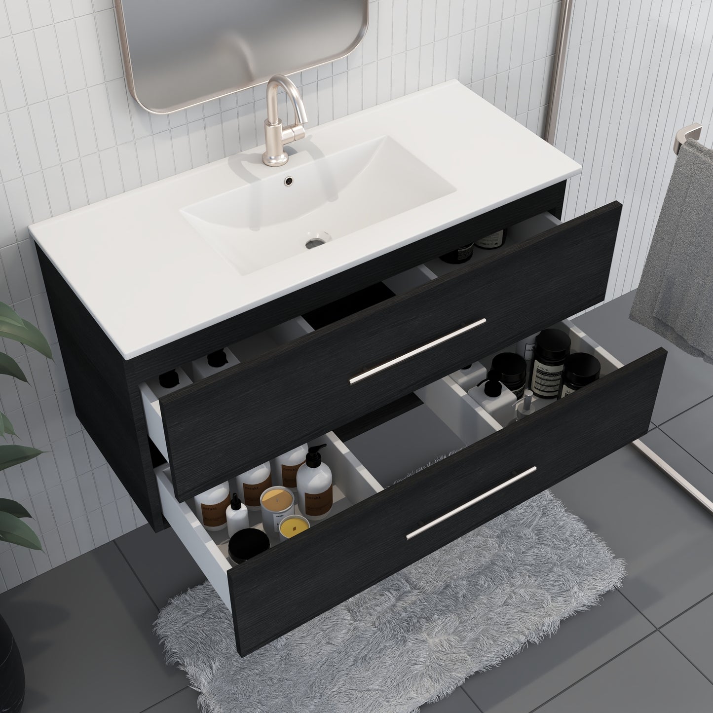 Napa 40" Bathroom Vanity with integrated counter top