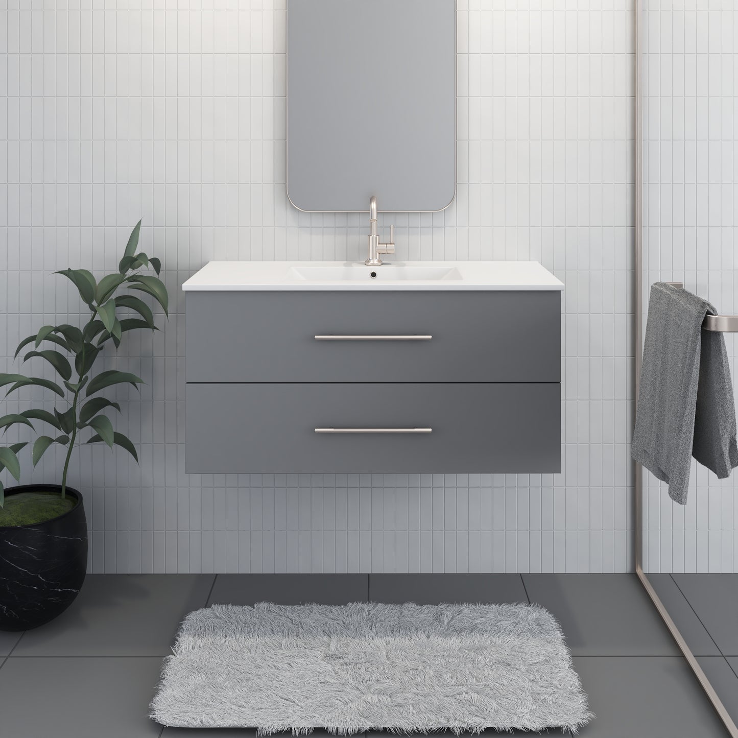 Napa 40" Bathroom Vanity with integrated counter top