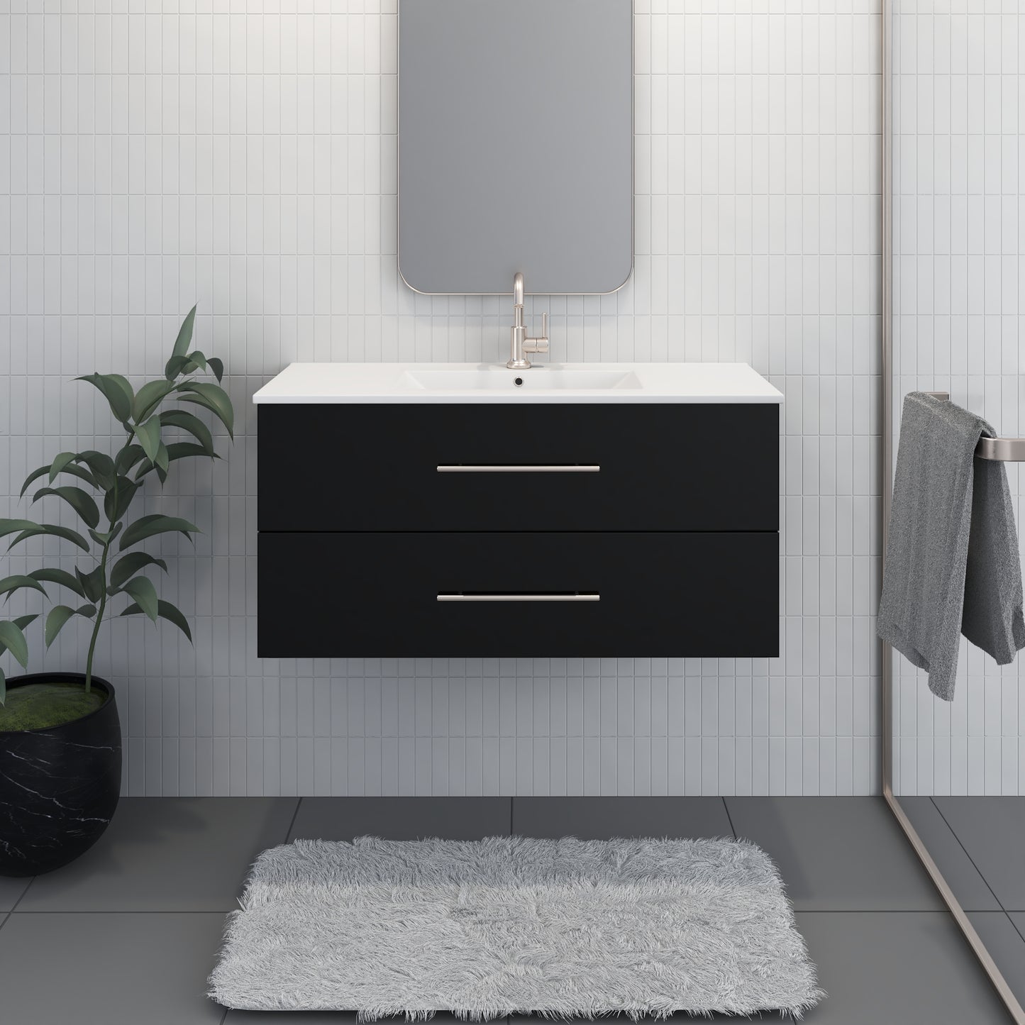 Napa 40" Bathroom Vanity with integrated counter top