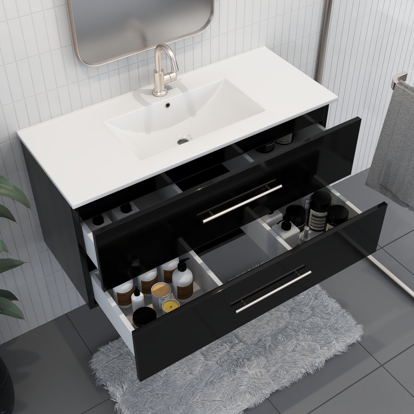 Napa 40" Bathroom Vanity with integrated counter top