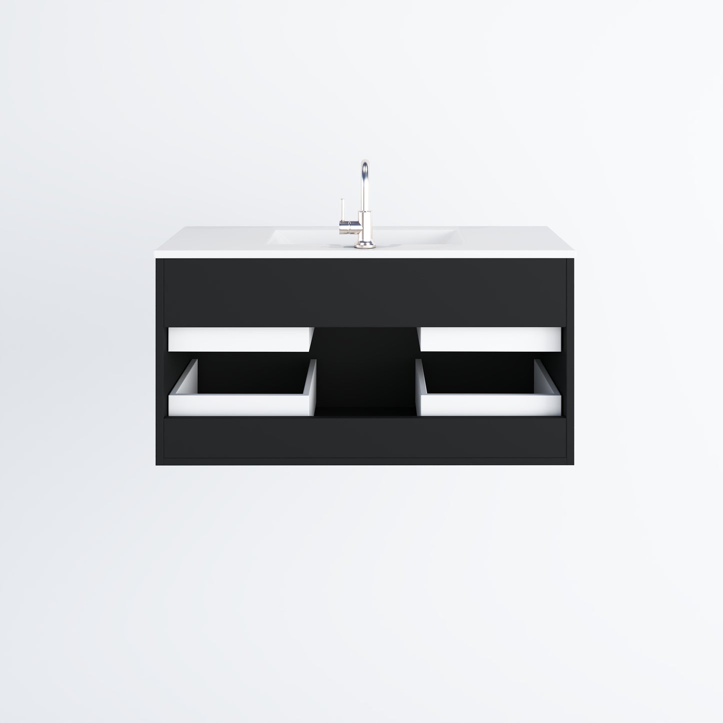 Napa 40" Bathroom Vanity with integrated counter top