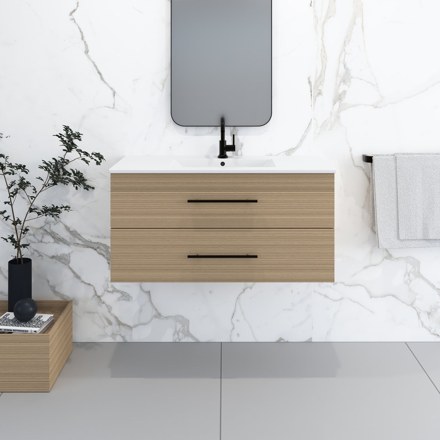 Napa 40" Bathroom Vanity with integrated counter top