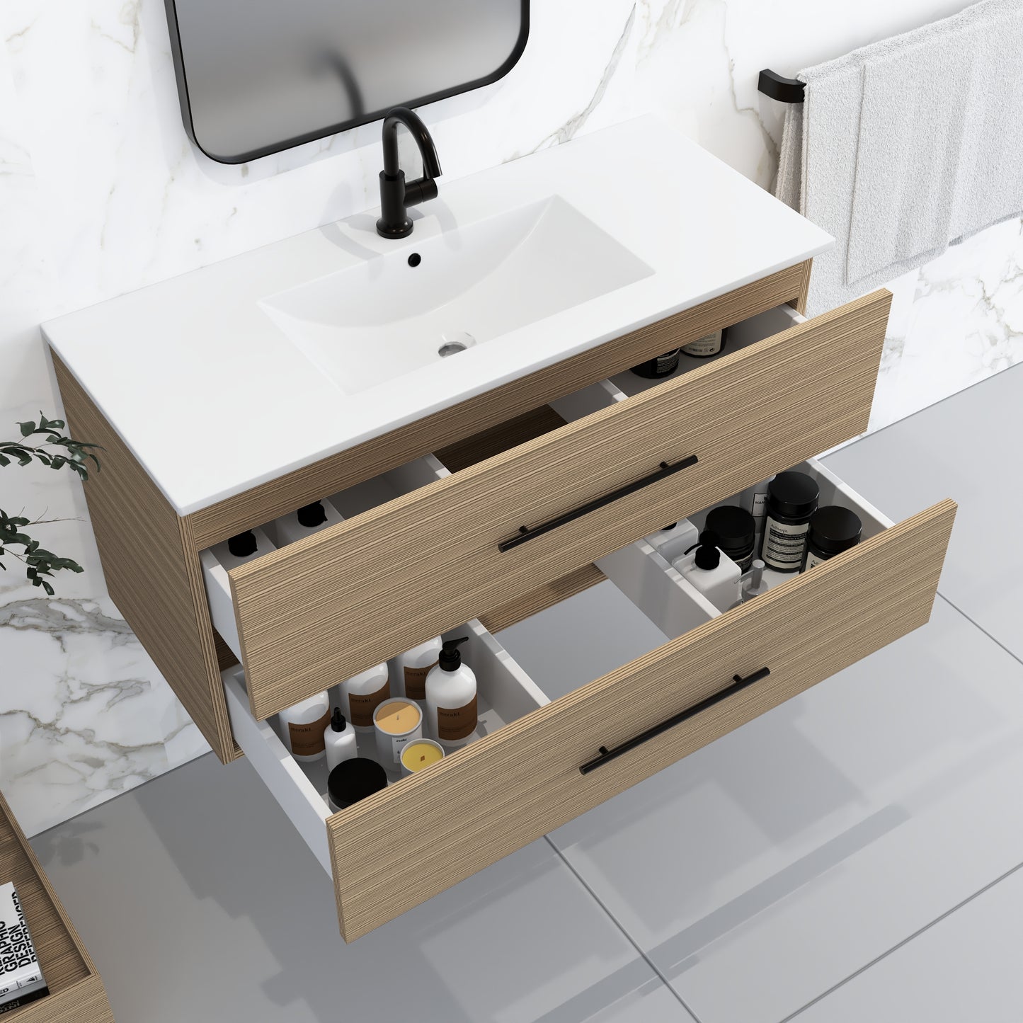 Napa 40" Bathroom Vanity with integrated counter top