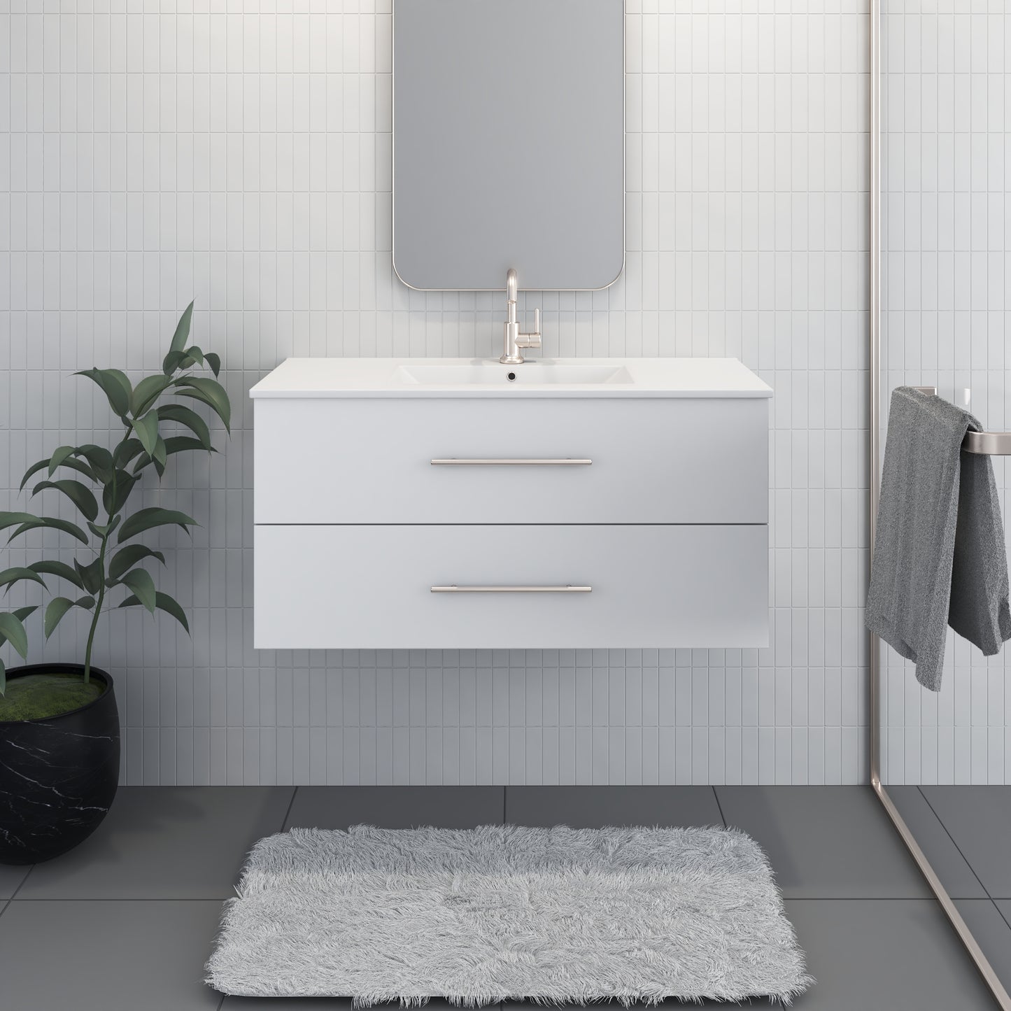 Napa 40" Bathroom Vanity with integrated counter top