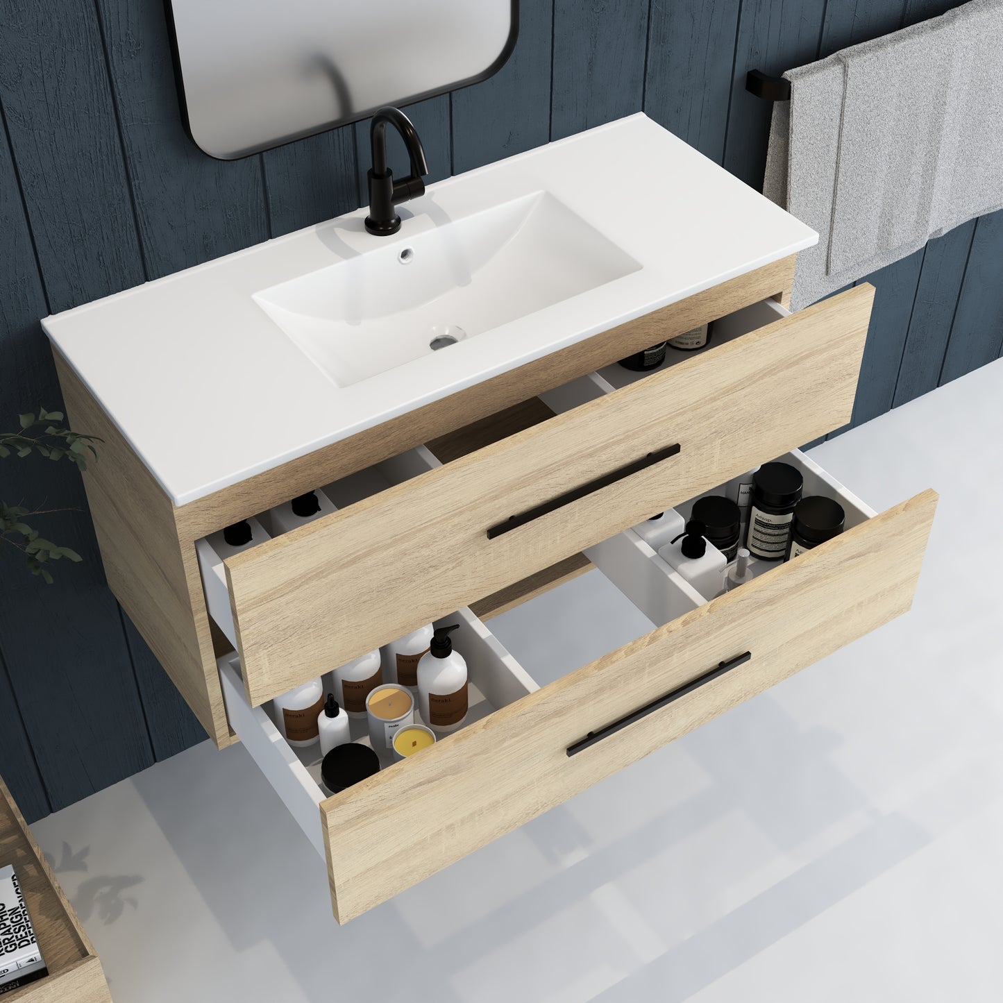 Napa 40" Bathroom Vanity with integrated counter top