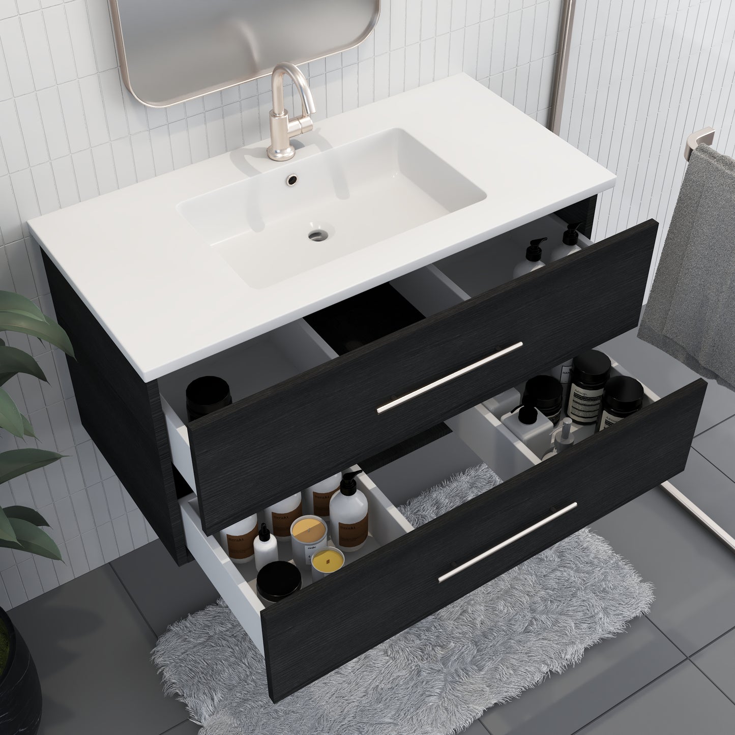 Napa 40" Bathroom Vanity with integrated counter top