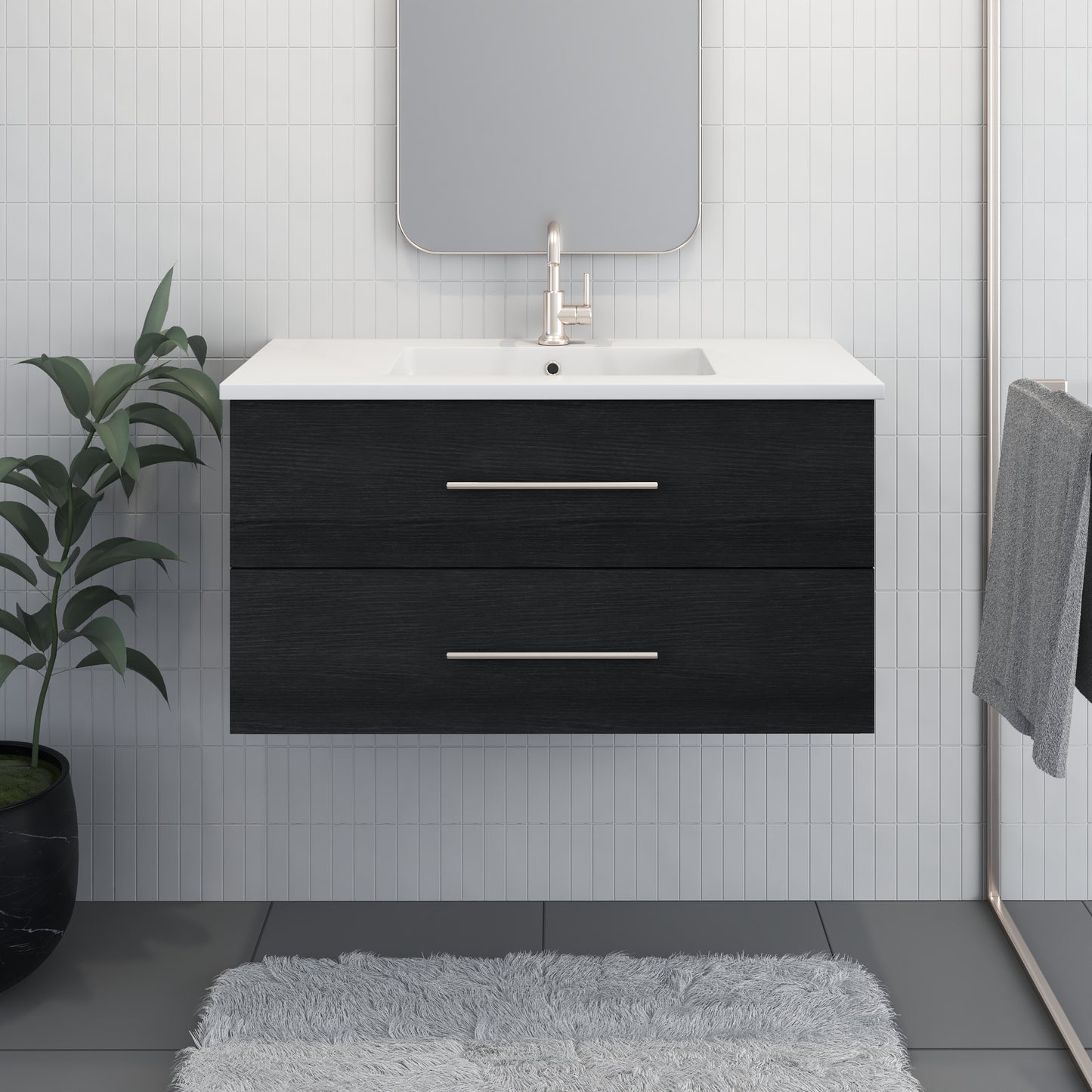 Napa 40" Bathroom Vanity with integrated counter top
