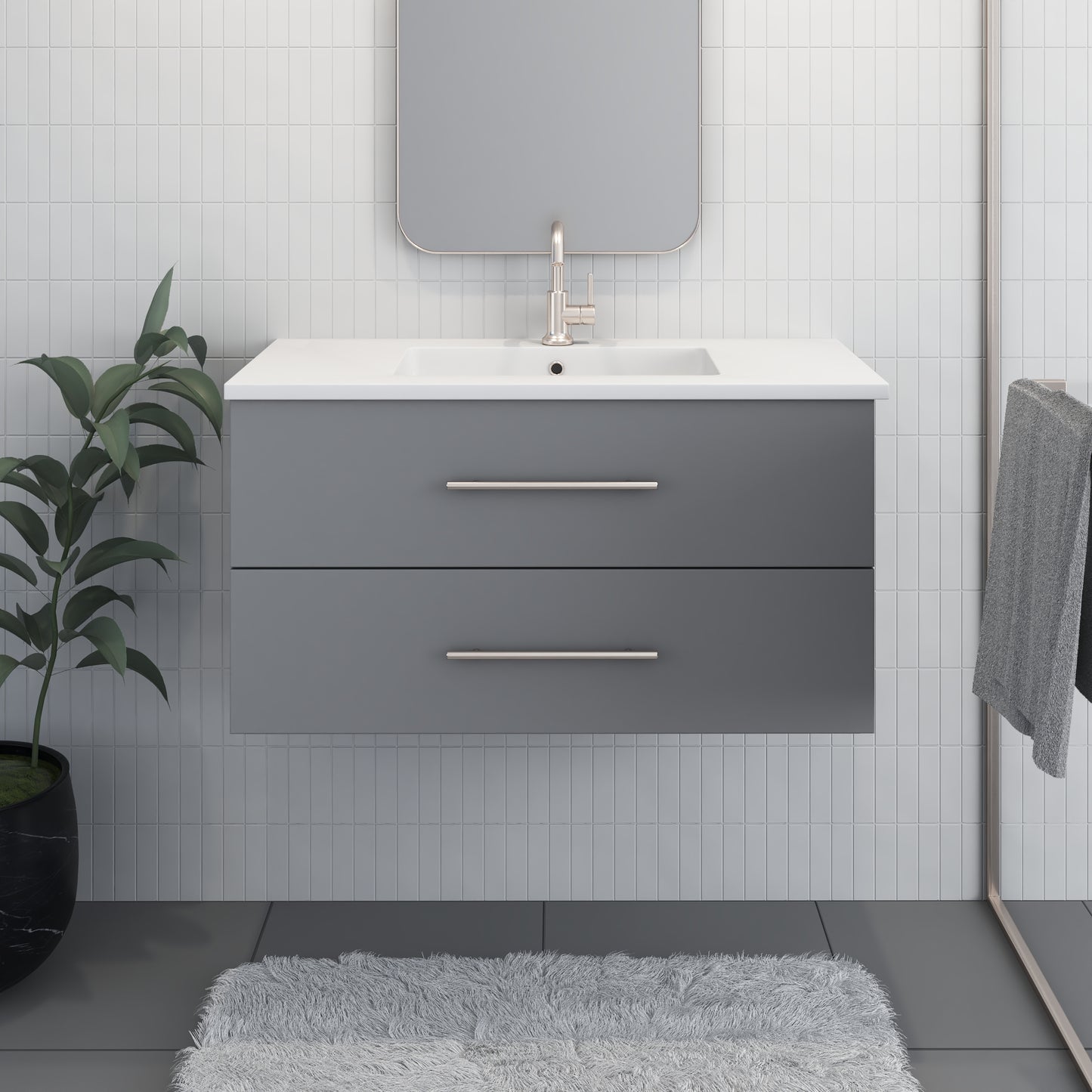 Napa 40" Bathroom Vanity with integrated counter top