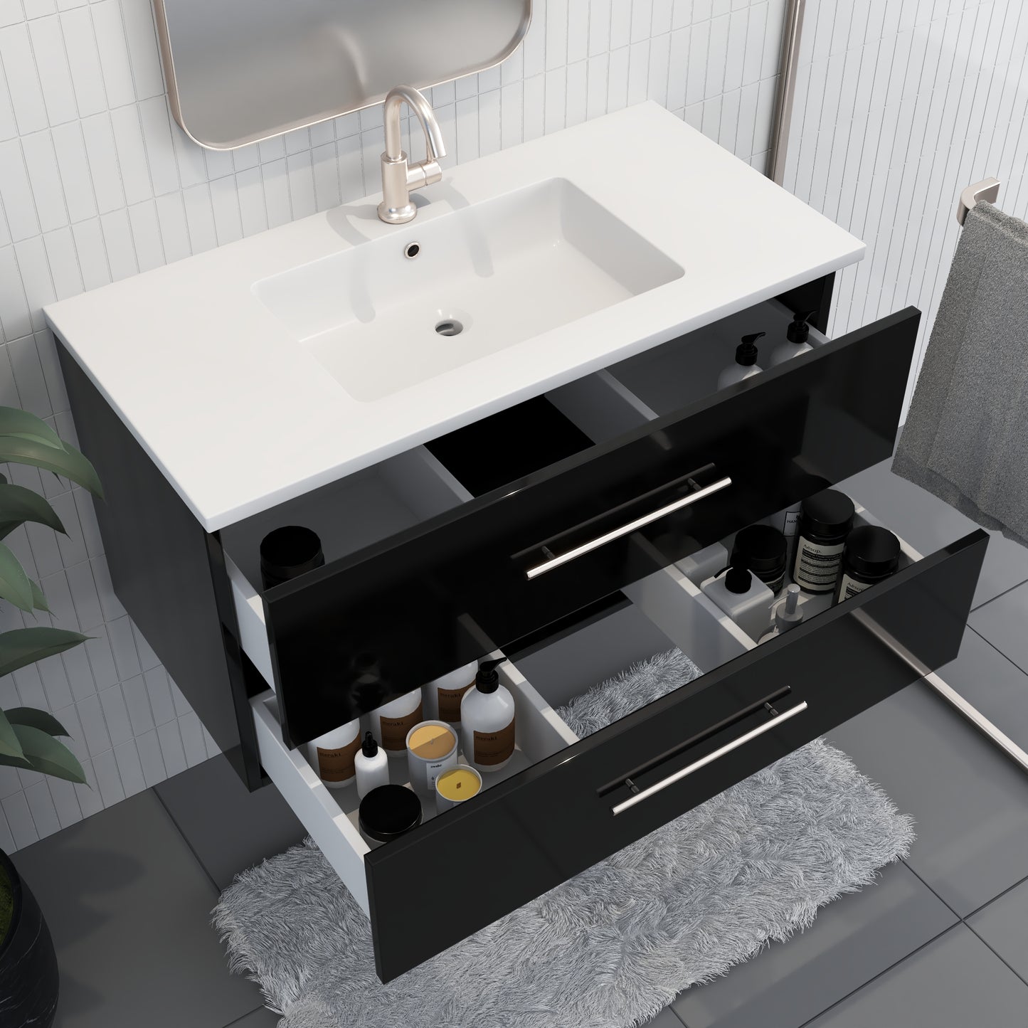 Napa 40" Bathroom Vanity with integrated counter top