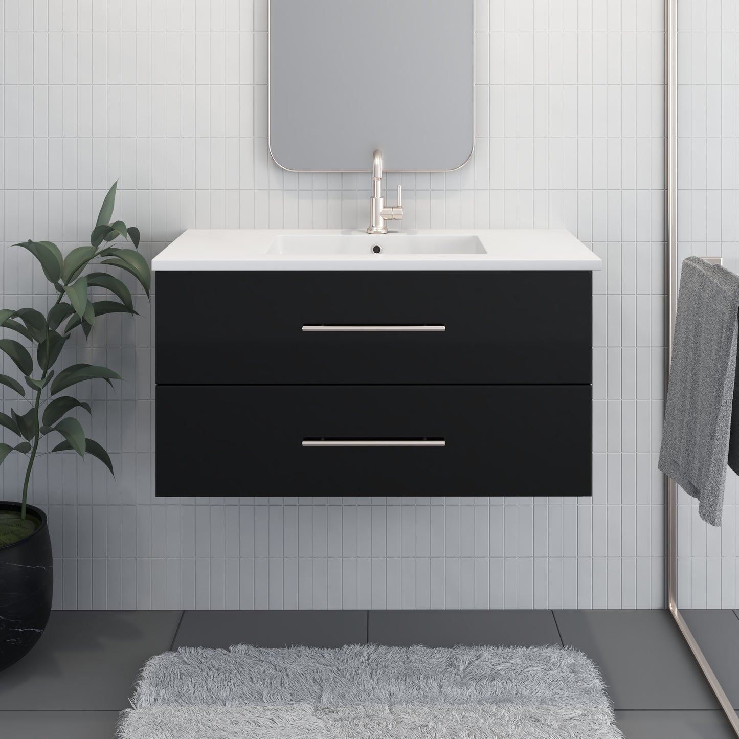 Napa 40" Bathroom Vanity with integrated counter top