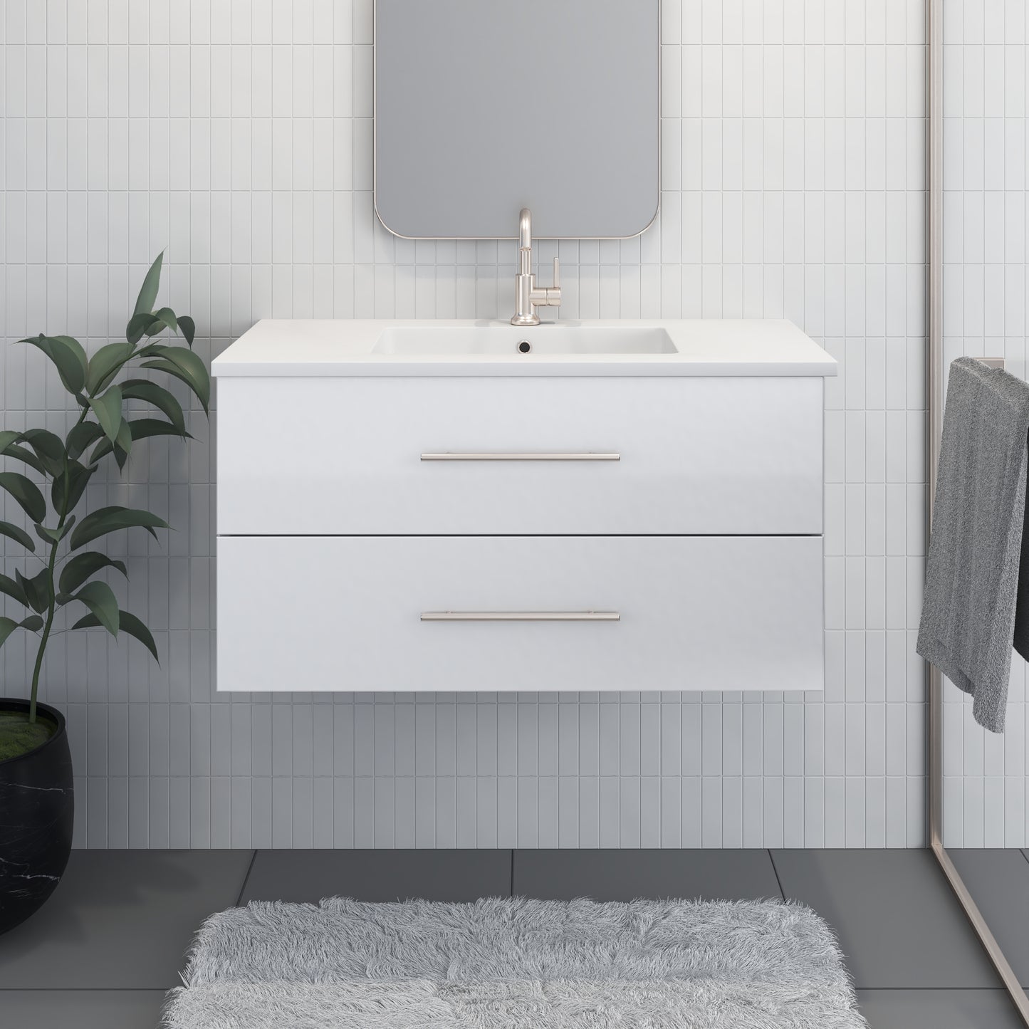 Napa 40" Bathroom Vanity with integrated counter top