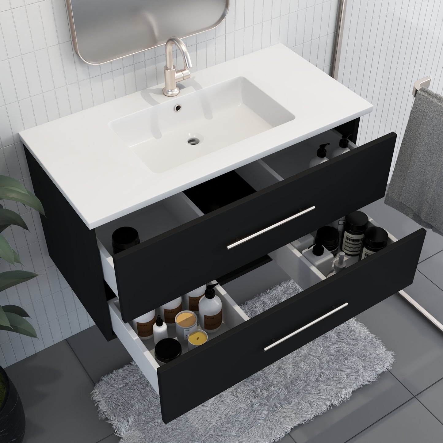 Napa 40" Bathroom Vanity with integrated counter top