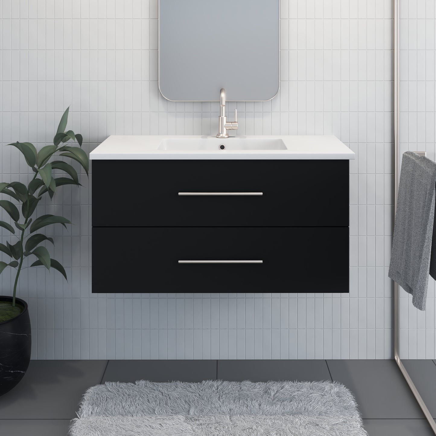 Napa 40" Bathroom Vanity with integrated counter top