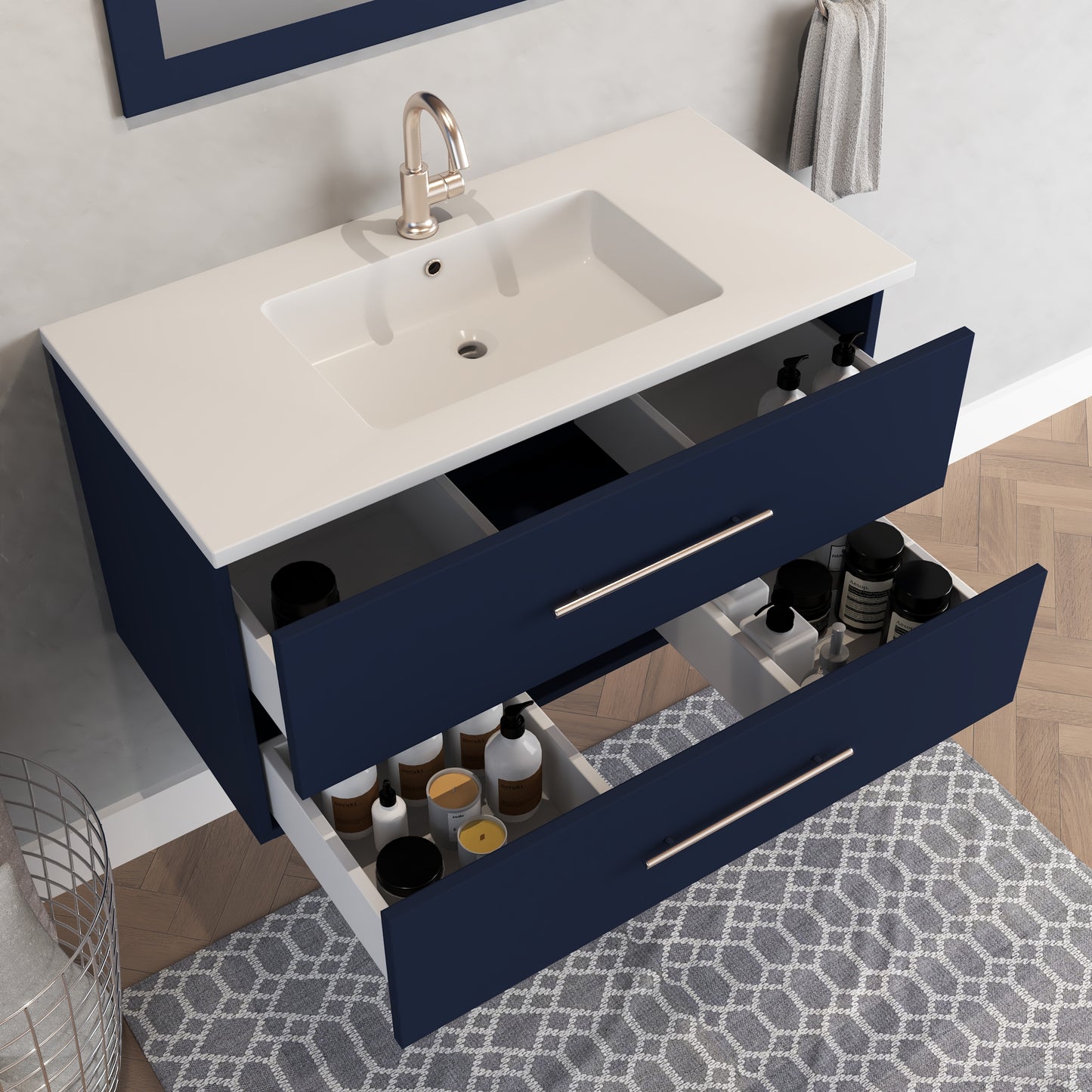 Napa 40" Bathroom Vanity with integrated counter top