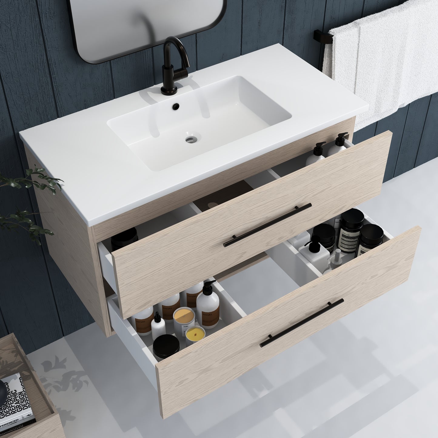 Napa 40" Bathroom Vanity with integrated counter top