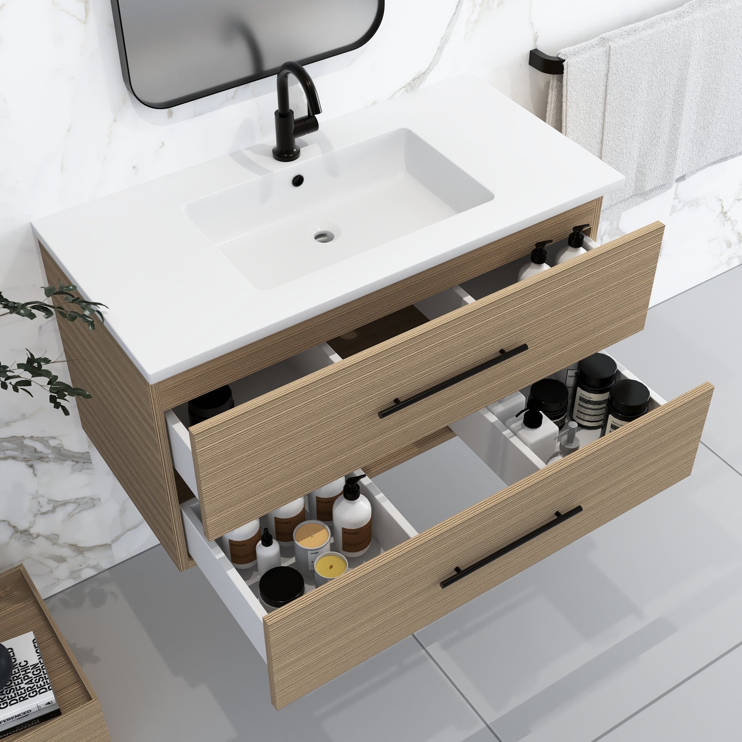 Napa 40" Bathroom Vanity with integrated counter top