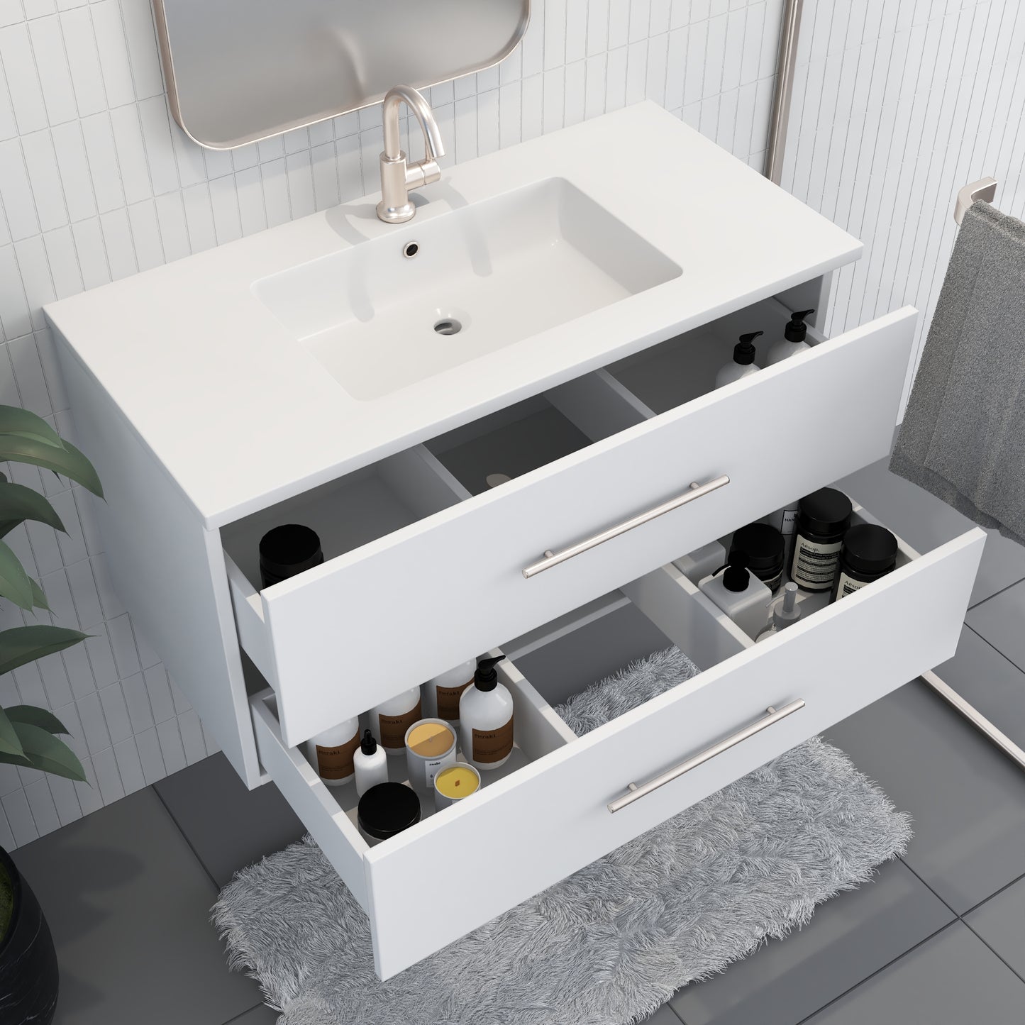 Napa 40" Bathroom Vanity with integrated counter top