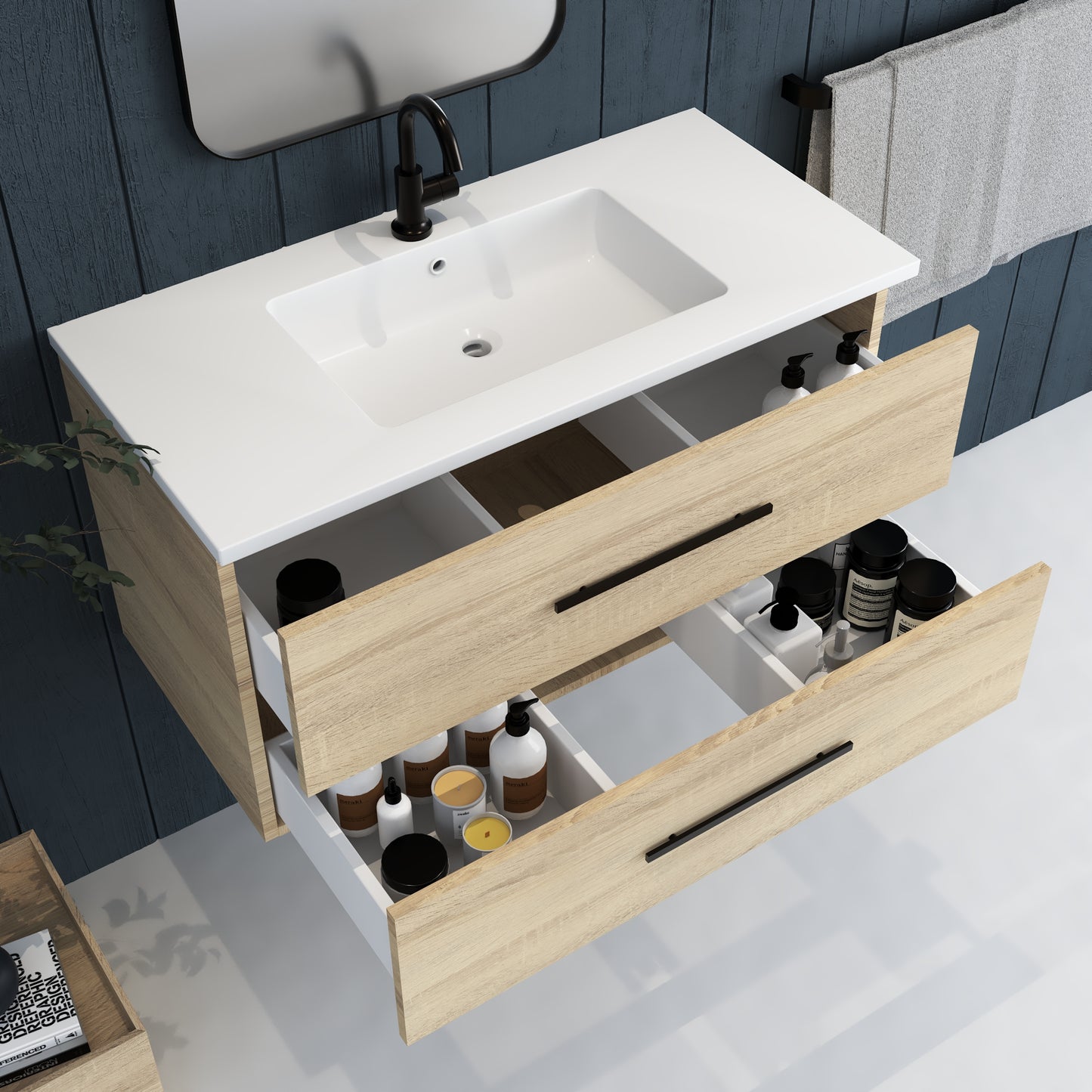 Napa 40" Bathroom Vanity with integrated counter top