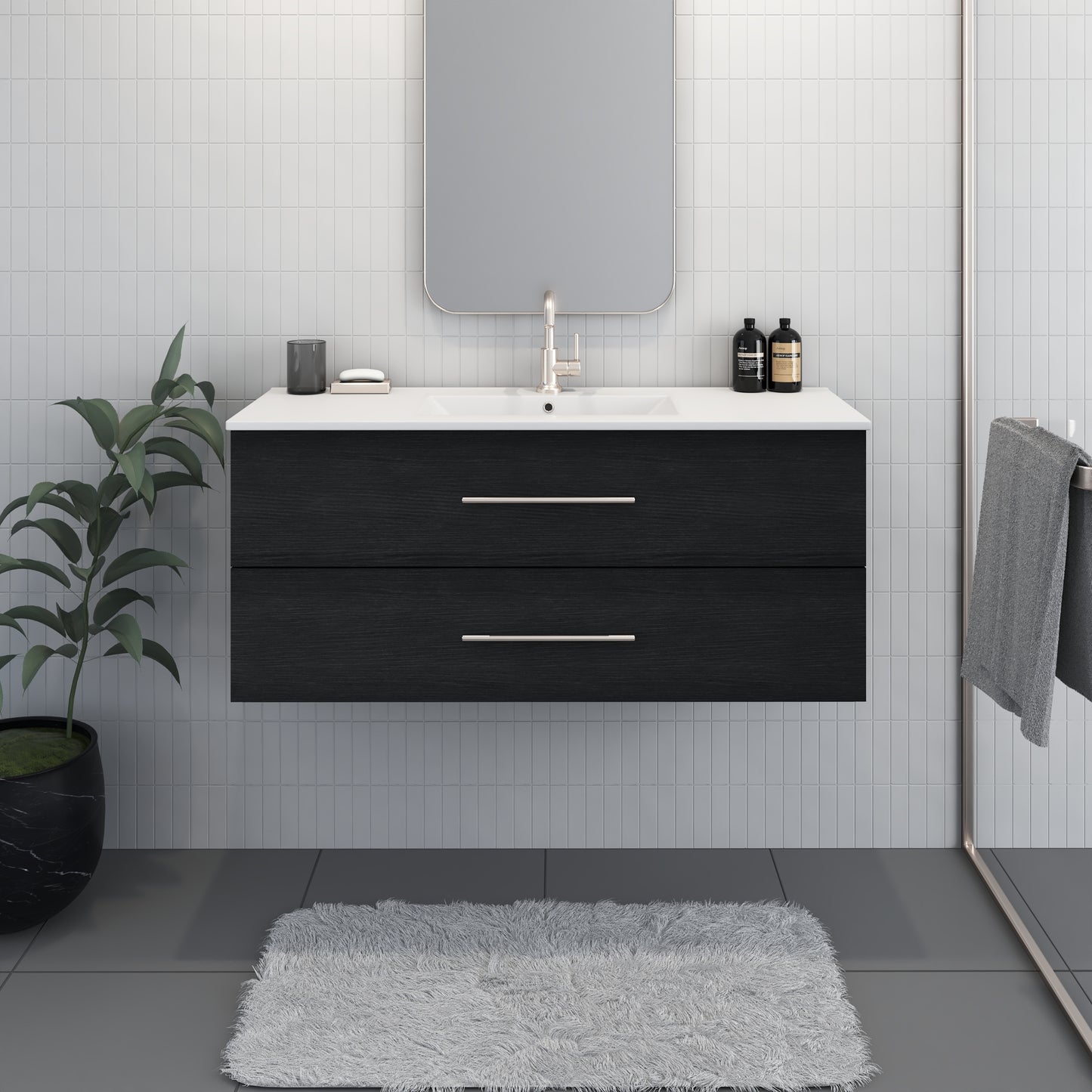 Napa 48" Bathroom Vanity with integrated counter top