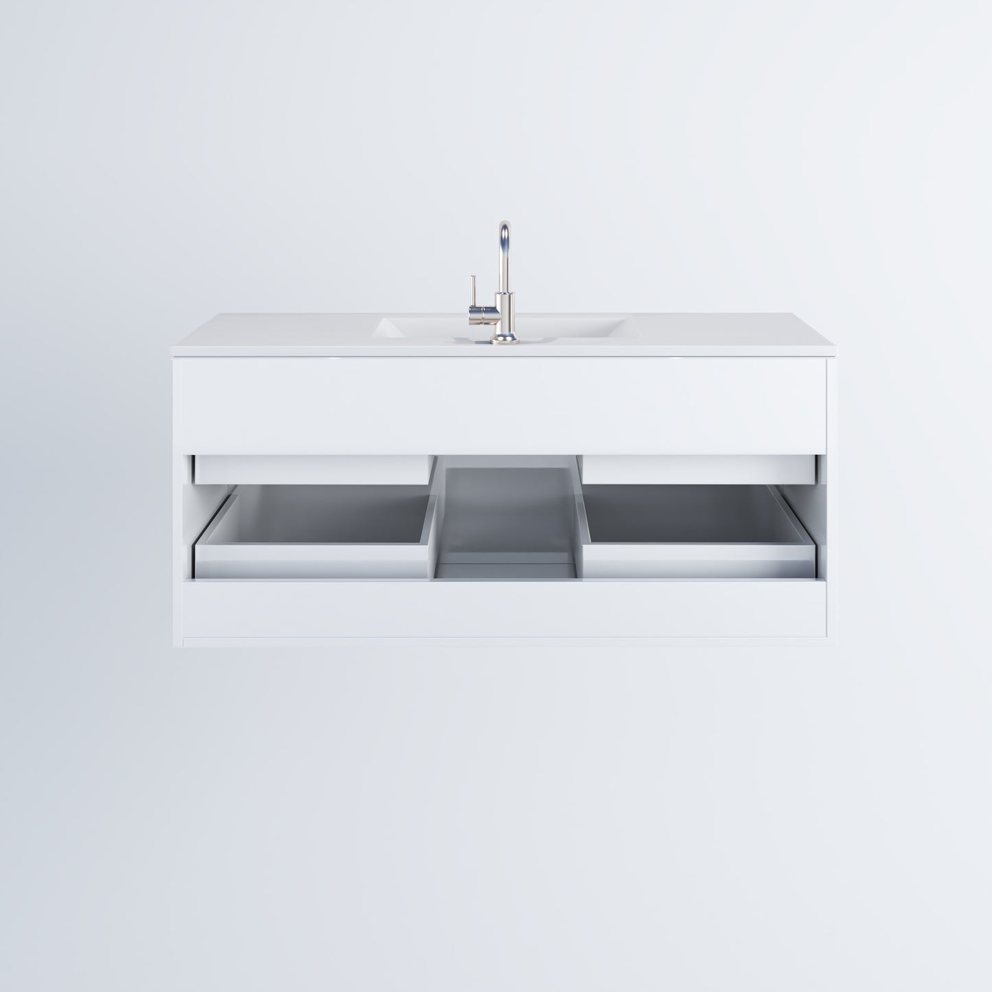Napa 48" Bathroom Vanity with integrated counter top