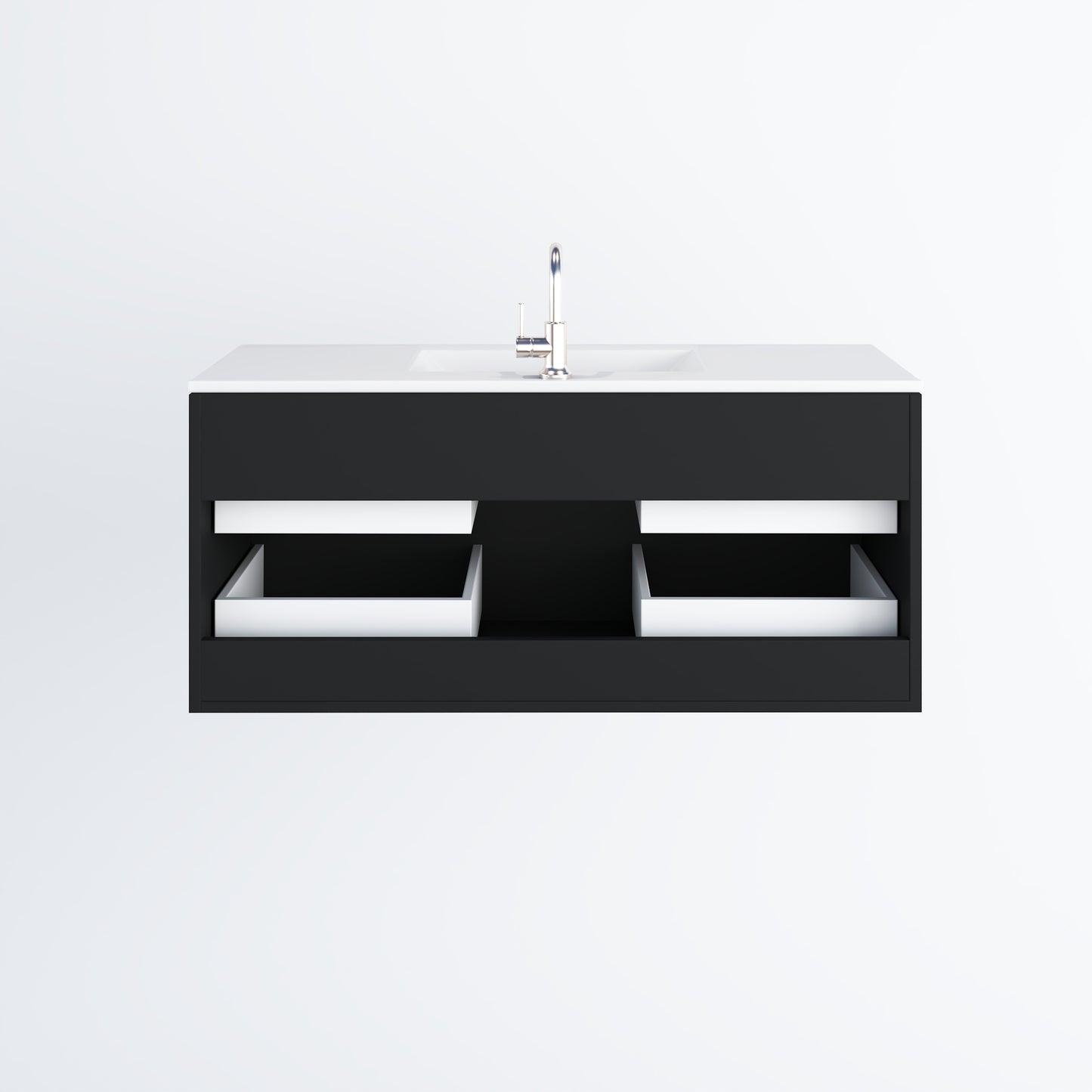 Napa 48" Bathroom Vanity with integrated counter top