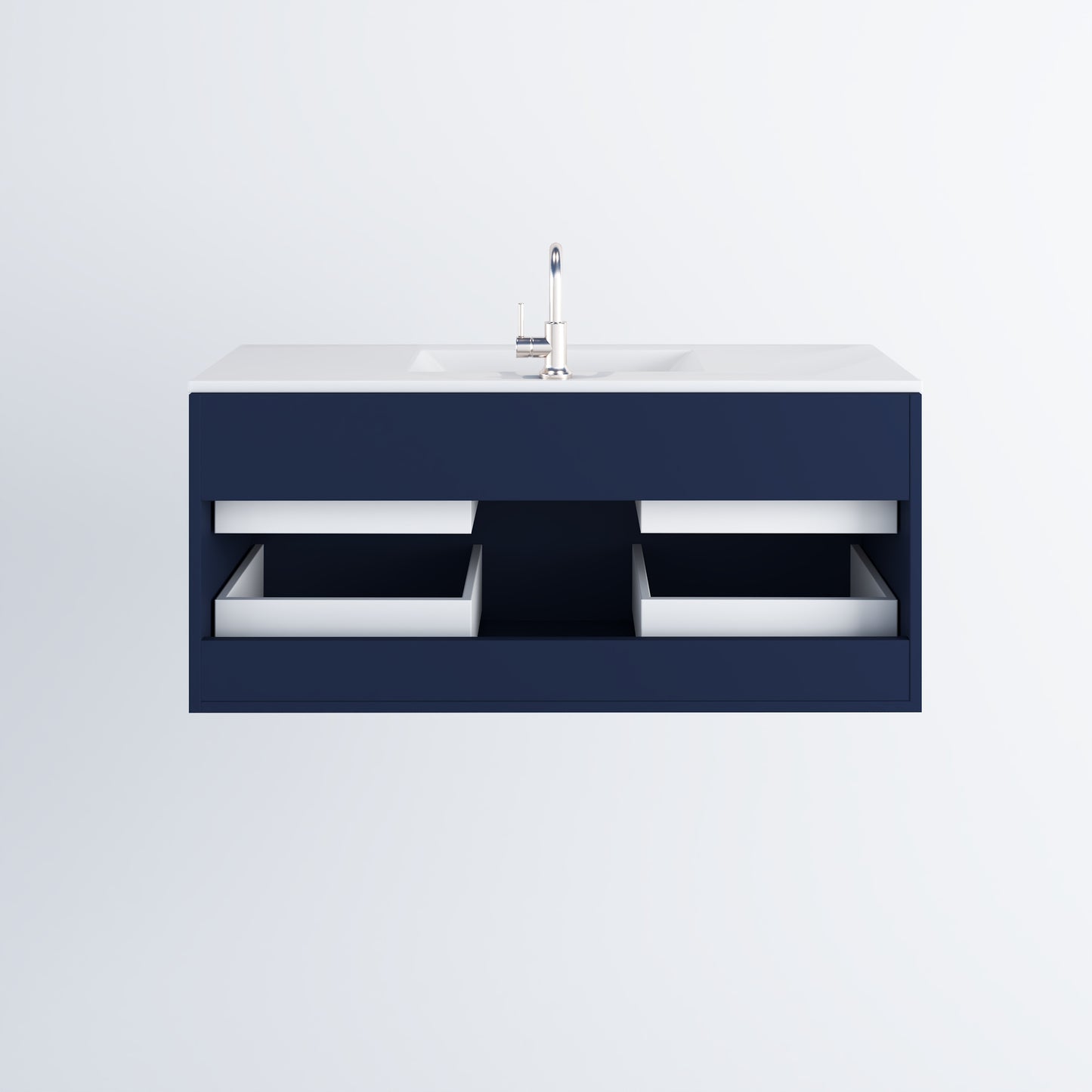 Napa 48" Bathroom Vanity with integrated counter top