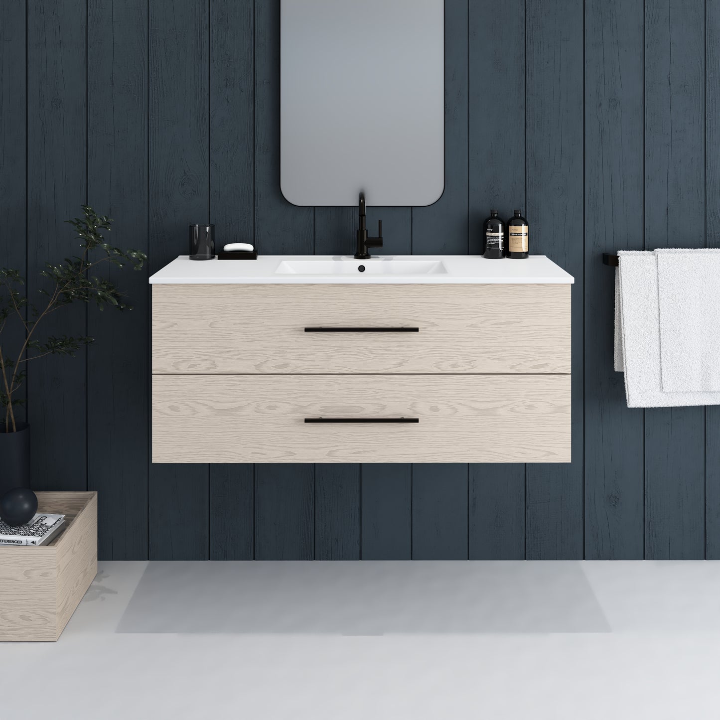Napa 48" Bathroom Vanity with integrated counter top