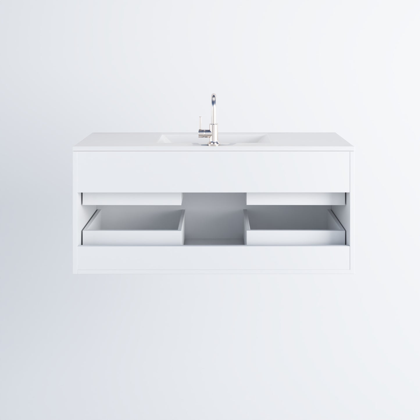 Napa 48" Bathroom Vanity with integrated counter top
