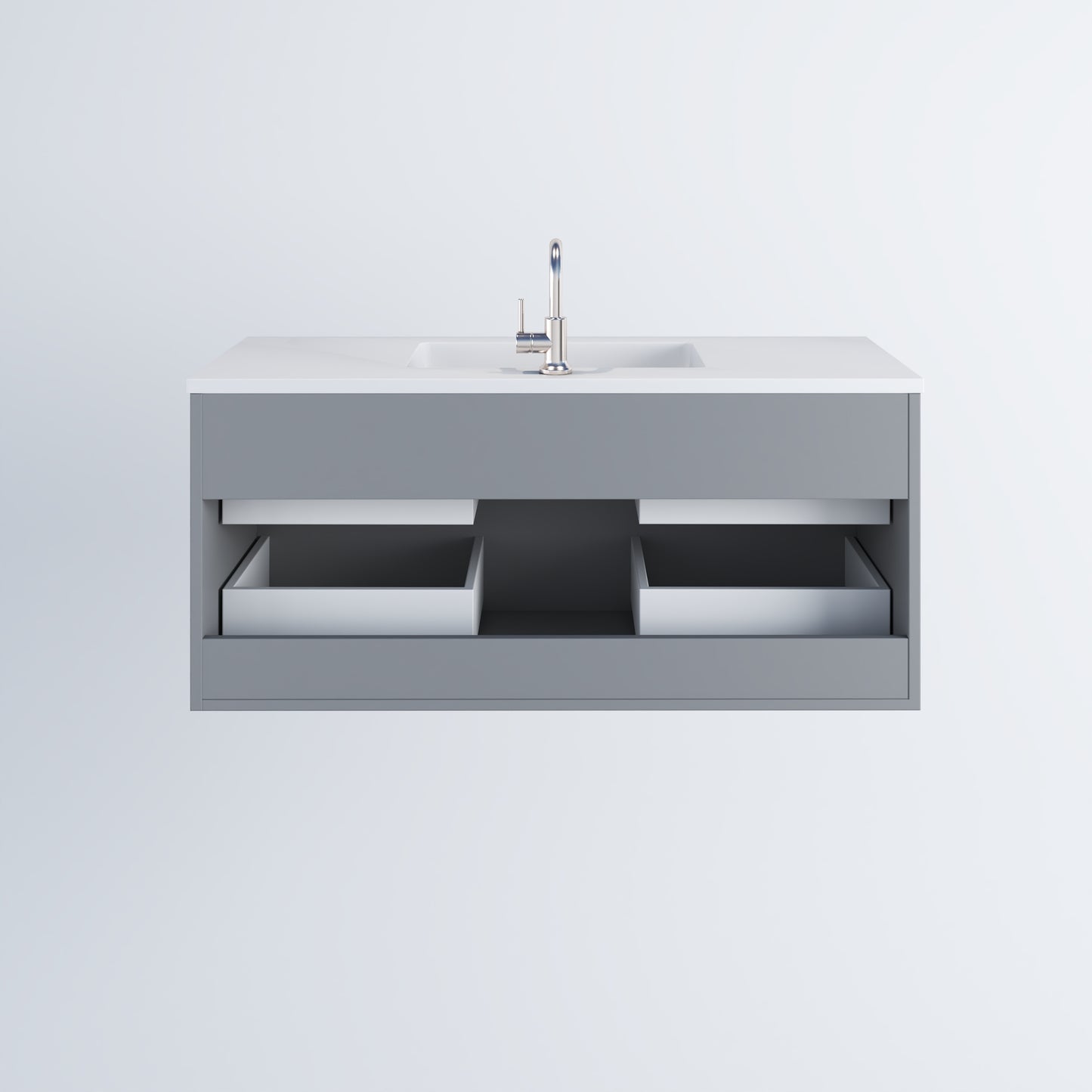 Napa 48" Bathroom Vanity with integrated counter top