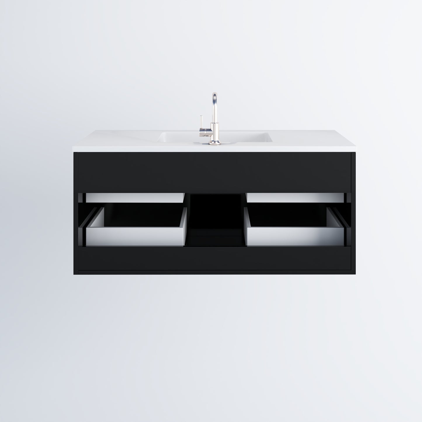 Napa 48" Bathroom Vanity with integrated counter top