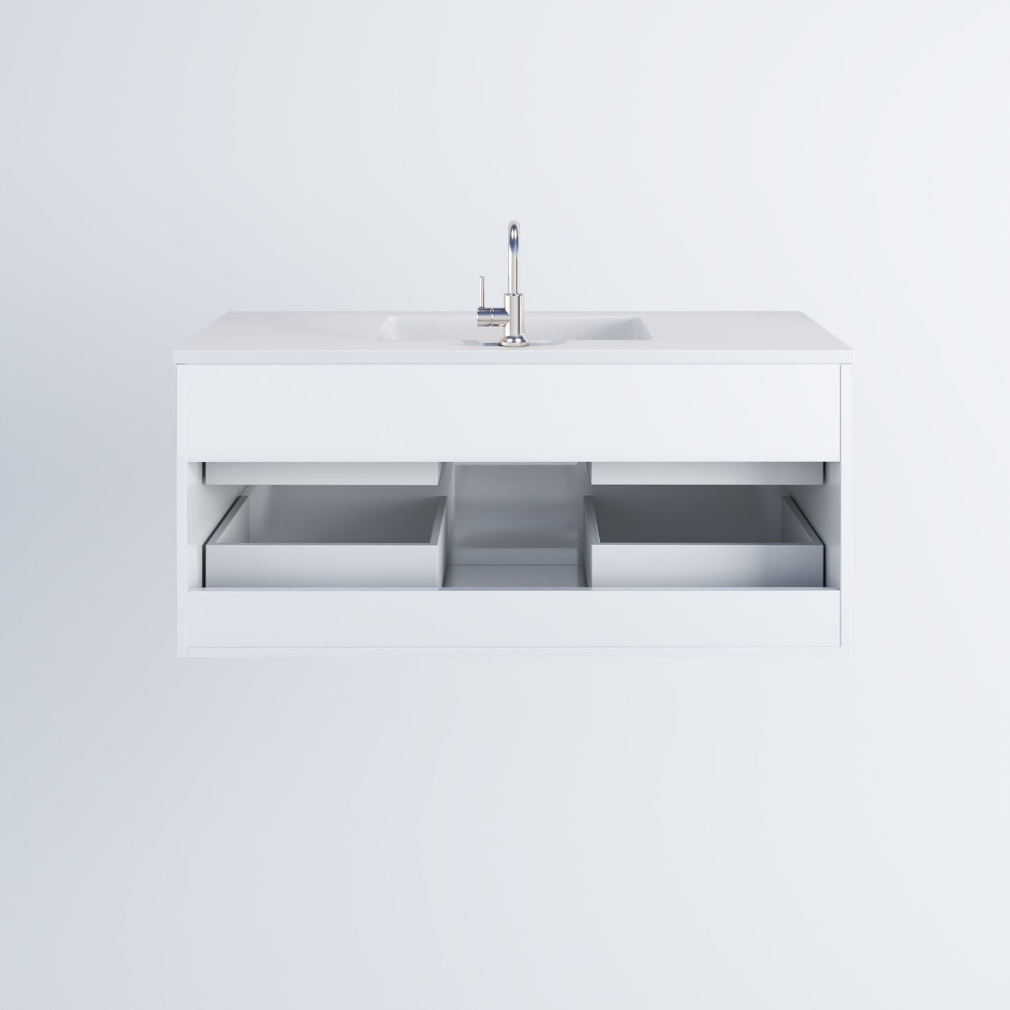 Napa 48" Bathroom Vanity with integrated counter top