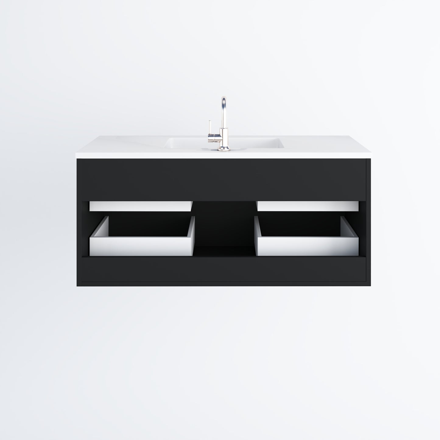 Napa 48" Bathroom Vanity with integrated counter top