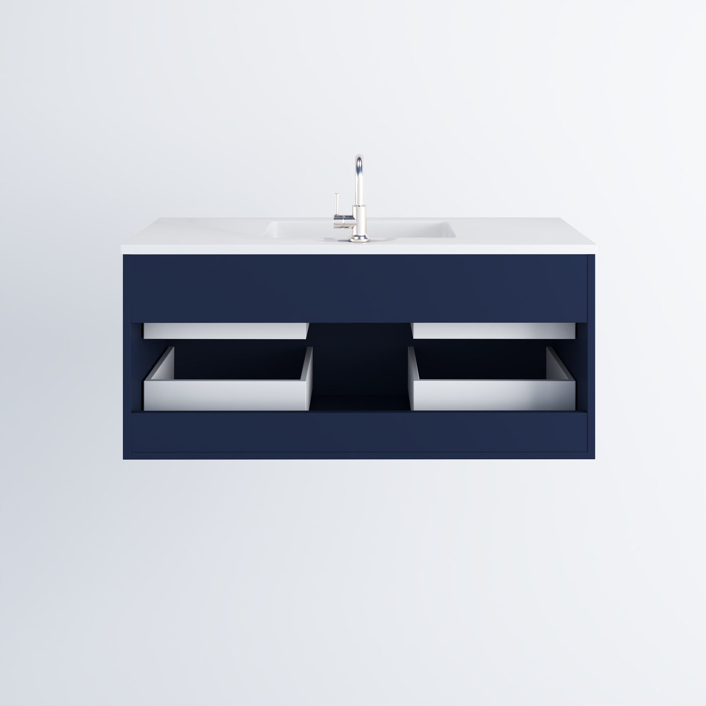 Napa 48" Bathroom Vanity with integrated counter top
