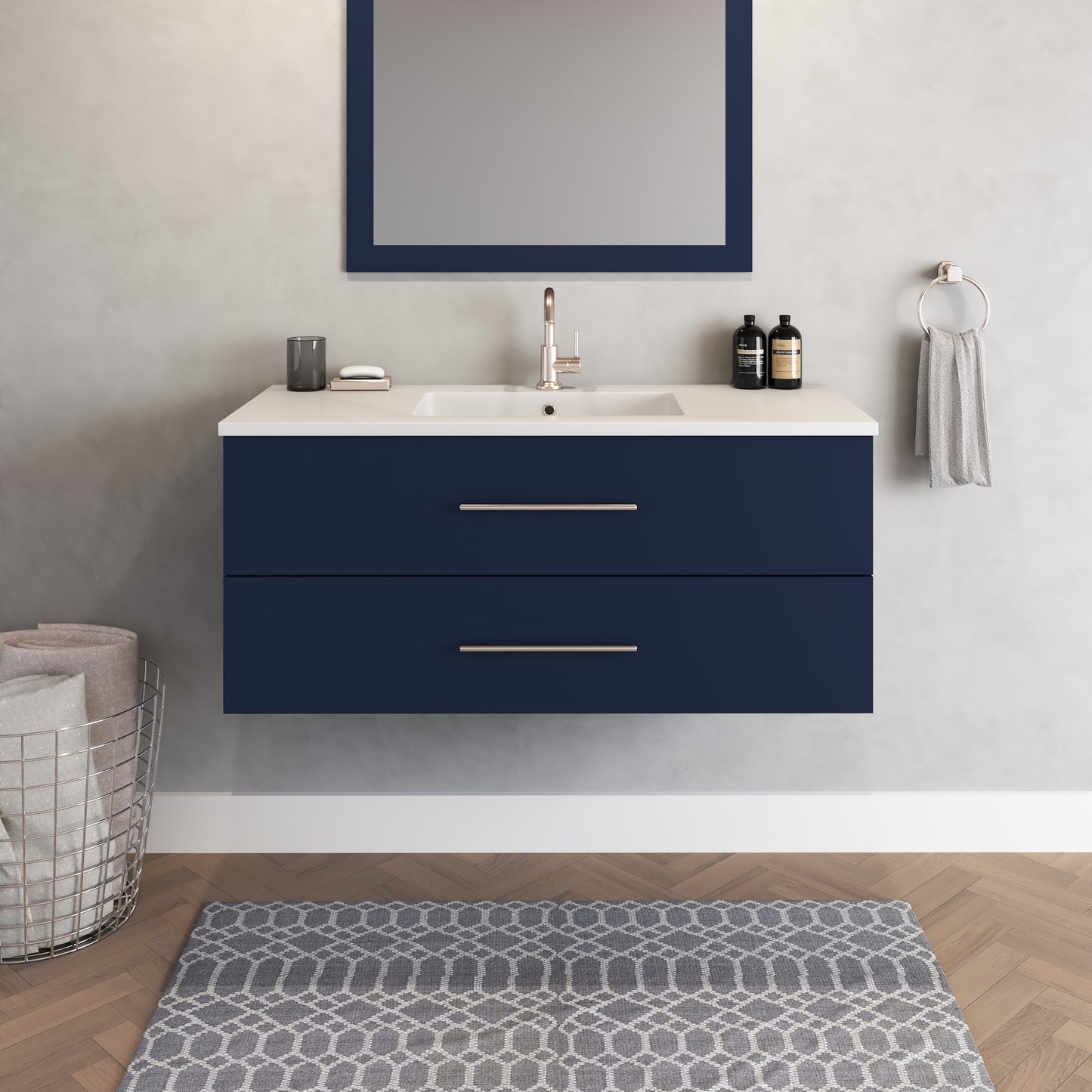 Napa 48" Bathroom Vanity with integrated counter top