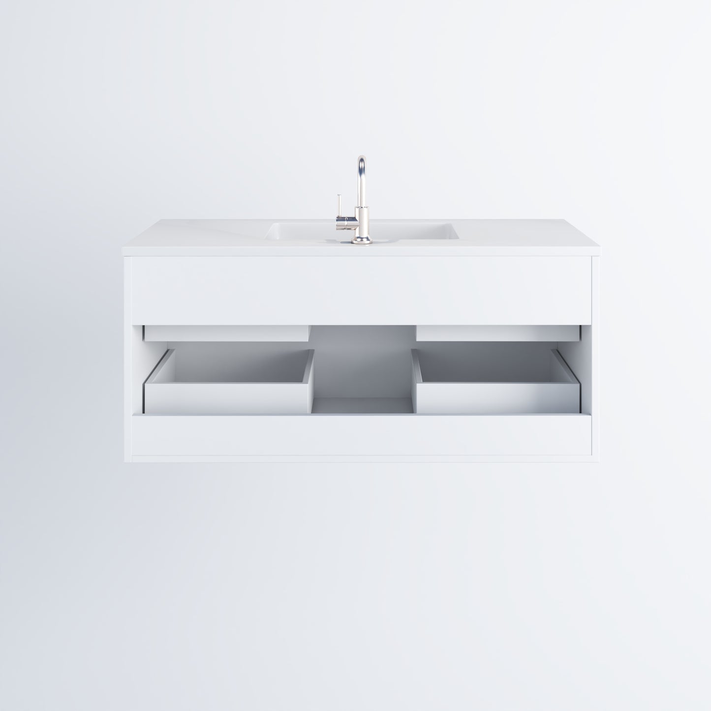 Napa 48" Bathroom Vanity with integrated counter top