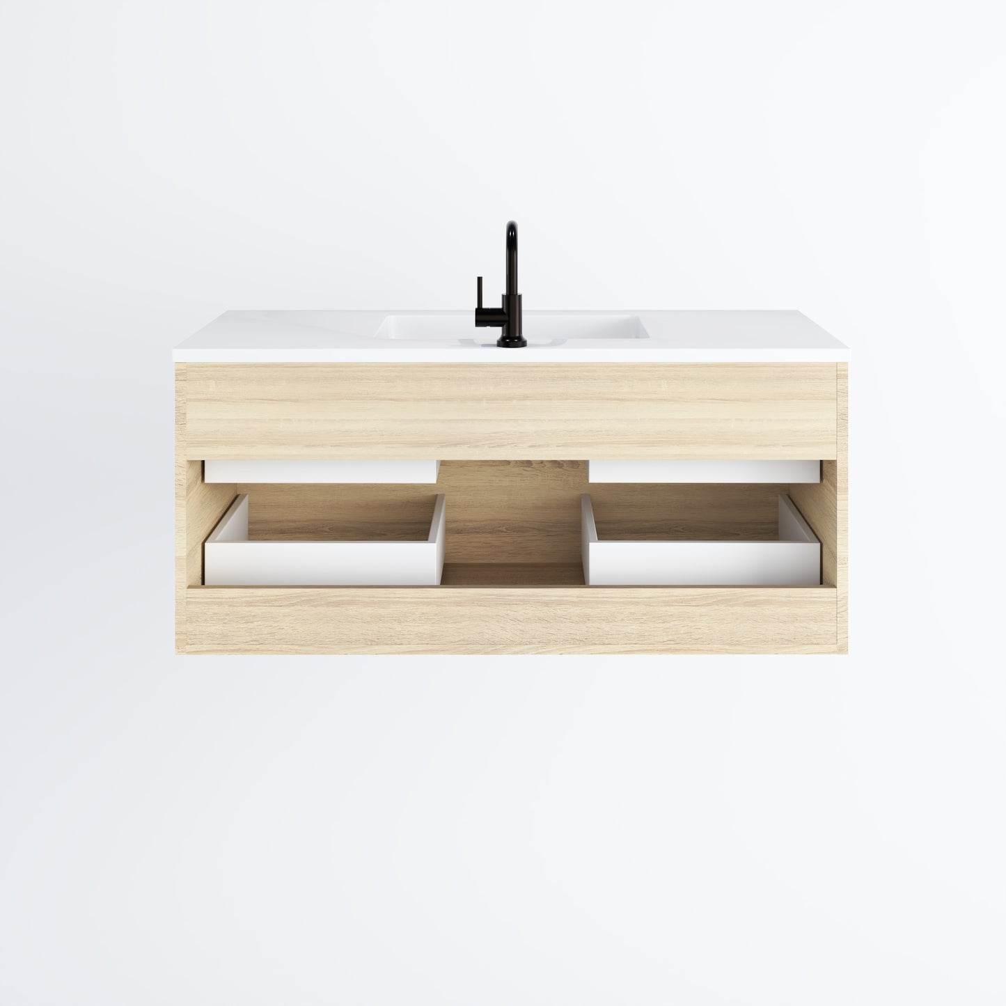 Napa 48" Bathroom Vanity with integrated counter top