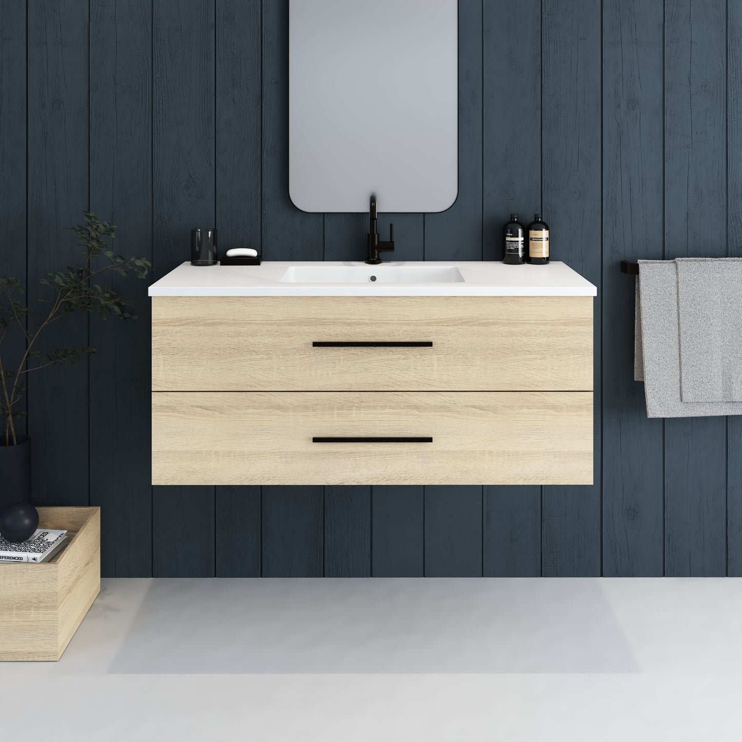 Napa 48" Bathroom Vanity with integrated counter top