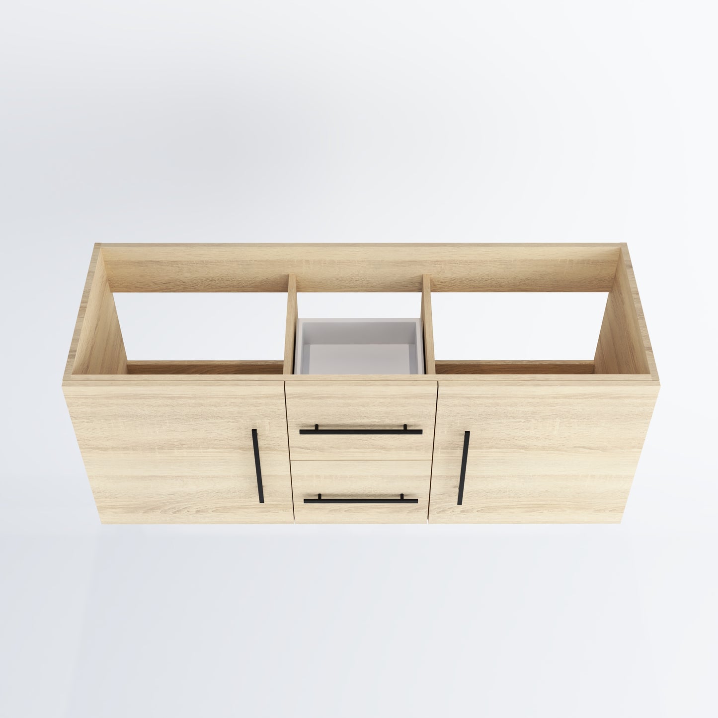 Napa 60" Double Sink Bathroom Vanity Cabinet Only