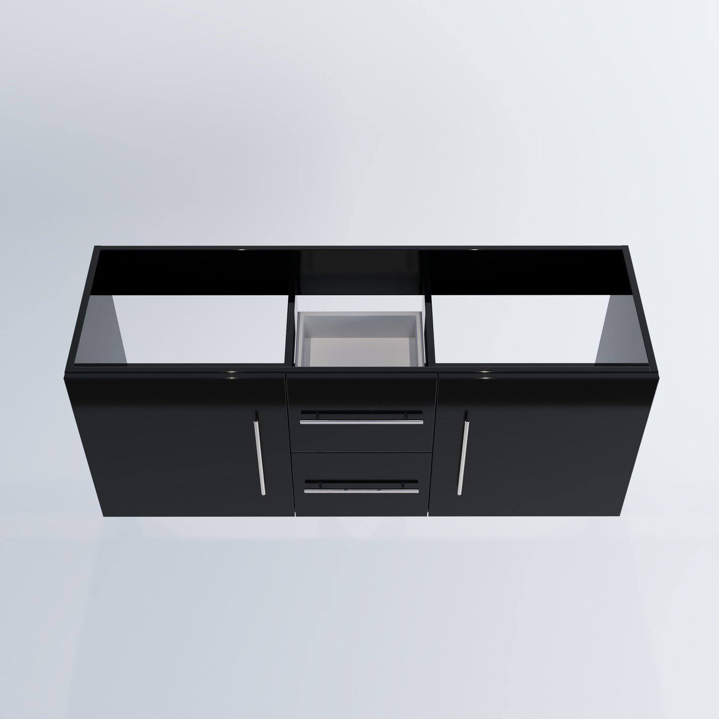 Napa 60" Double Sink Bathroom Vanity Cabinet Only