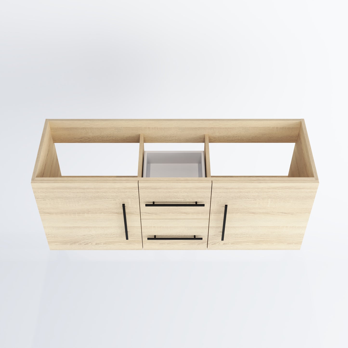 Napa 60" Double Sink Bathroom Vanity Cabinet Only