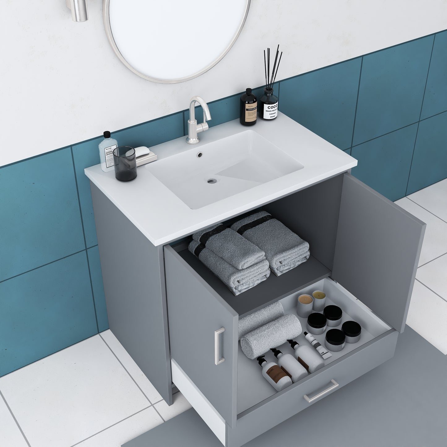 Norway 36" Bathroom Vanity with Counter top