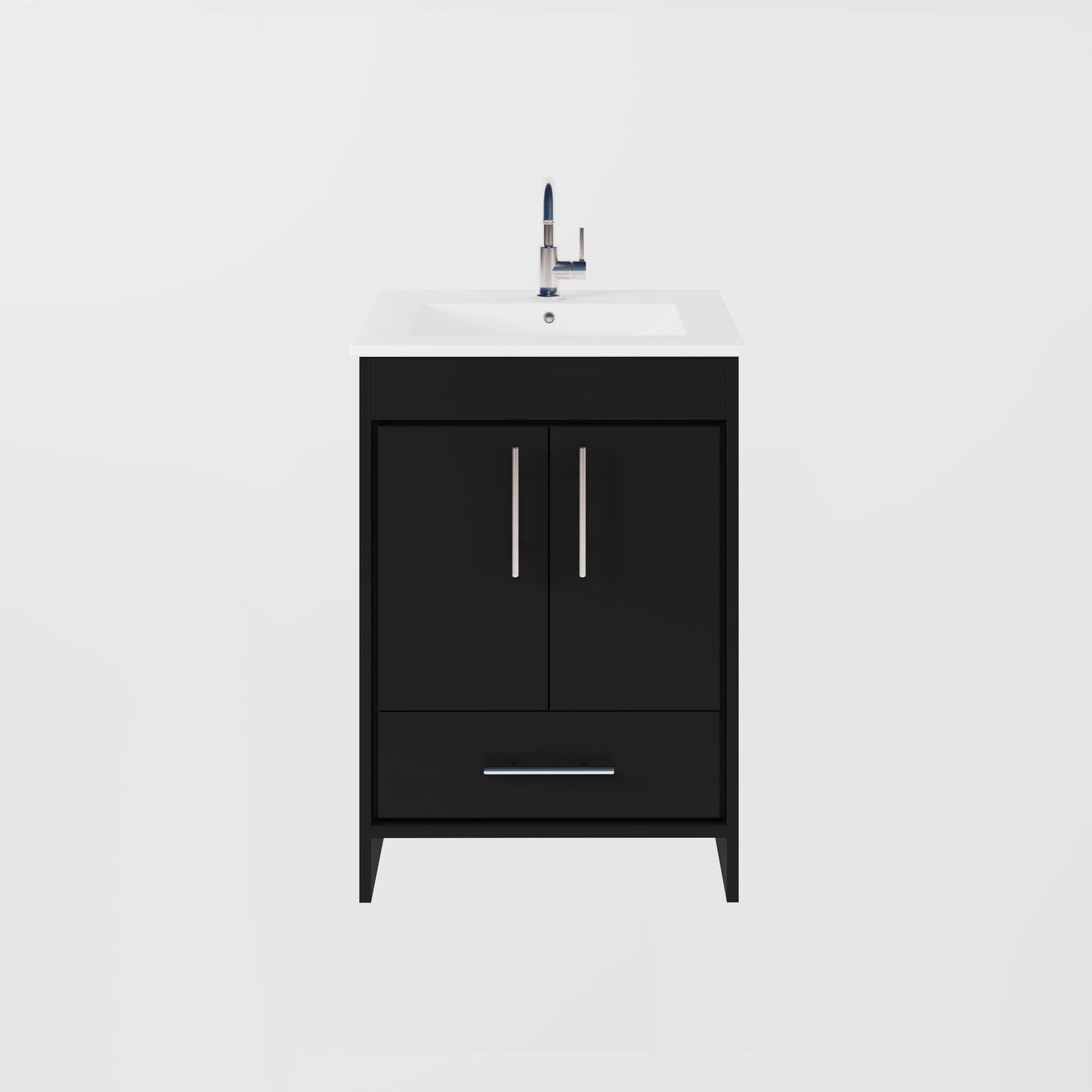 Pacific 24" Bathroom Vanity with Ceramic integrated counter top