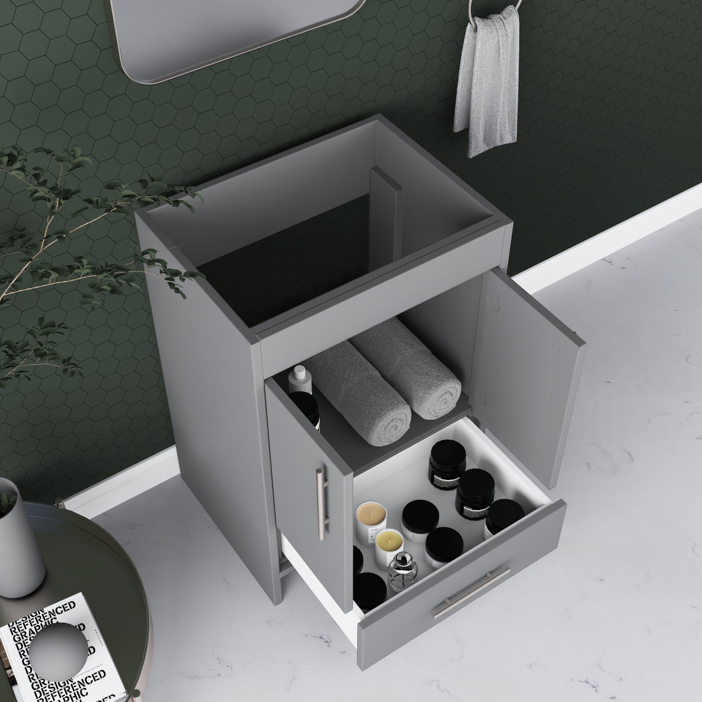 Pacific 24" Bathroom Vanity Cabinet Only