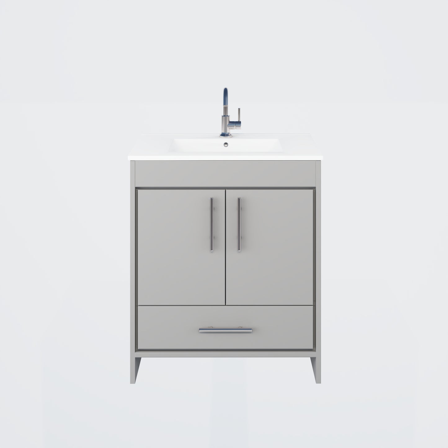 Pacific 32" Bathroom Vanity with Ceramic integrated counter top