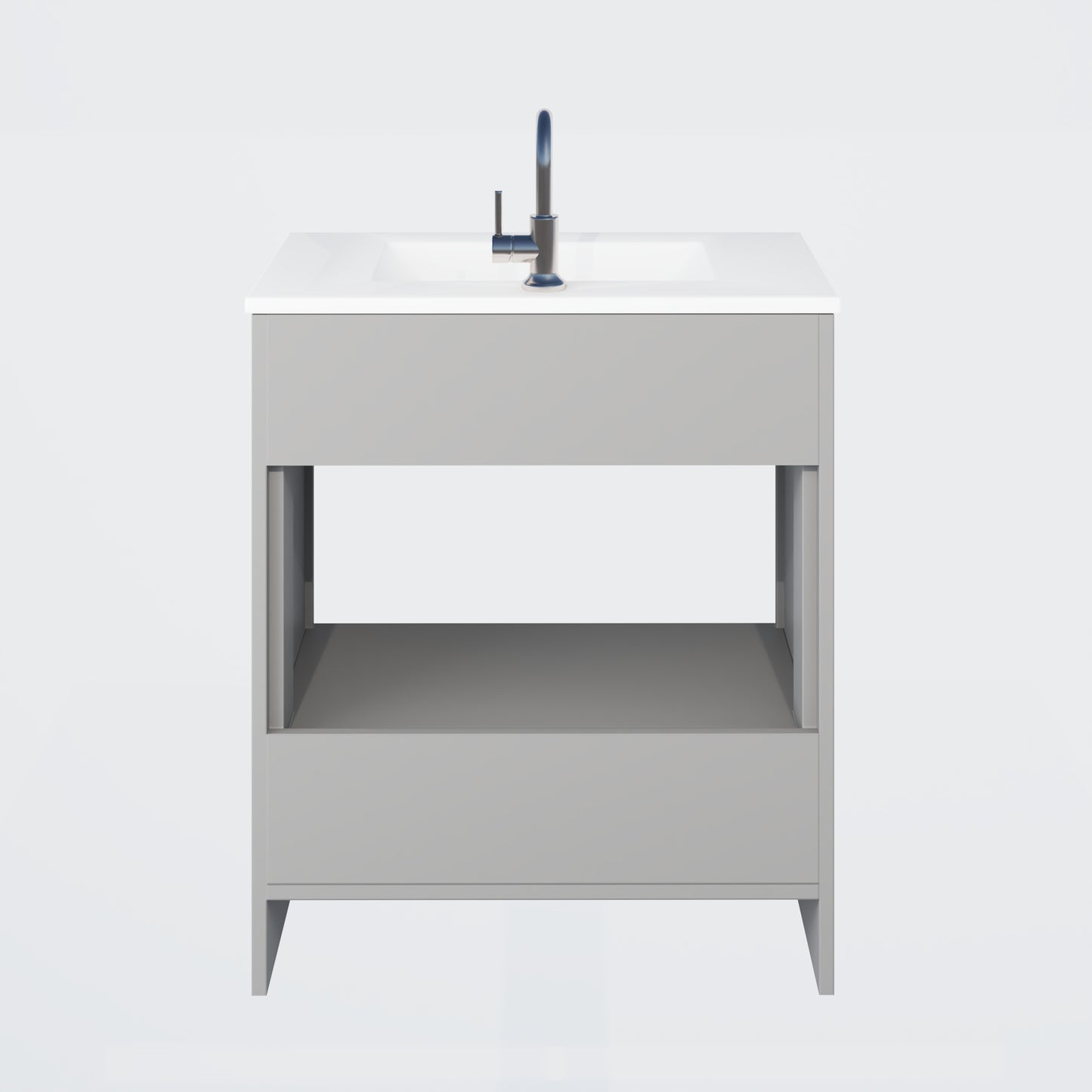 Pacific 32" Bathroom Vanity with Ceramic integrated counter top