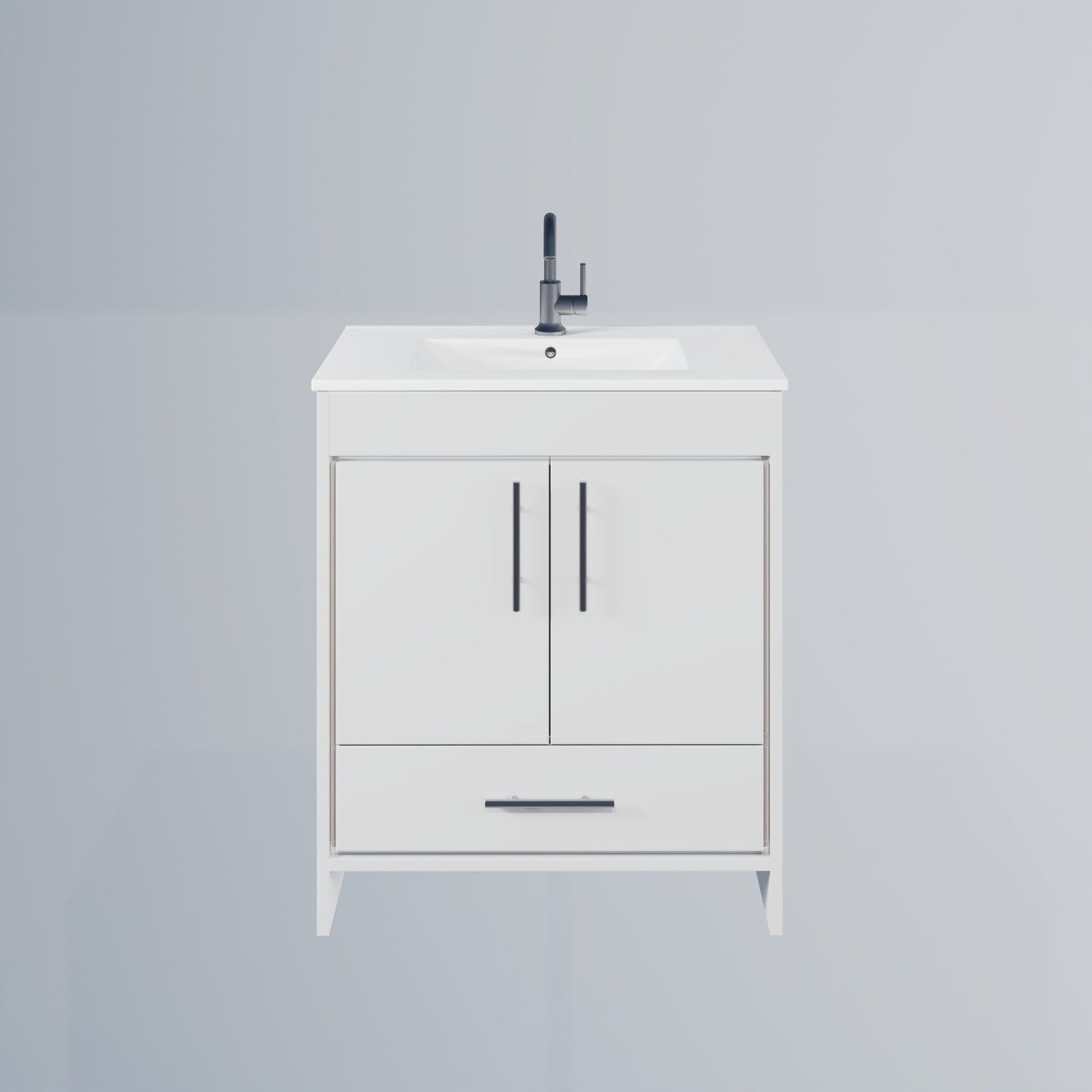 Pacific 32" Bathroom Vanity with Ceramic integrated counter top